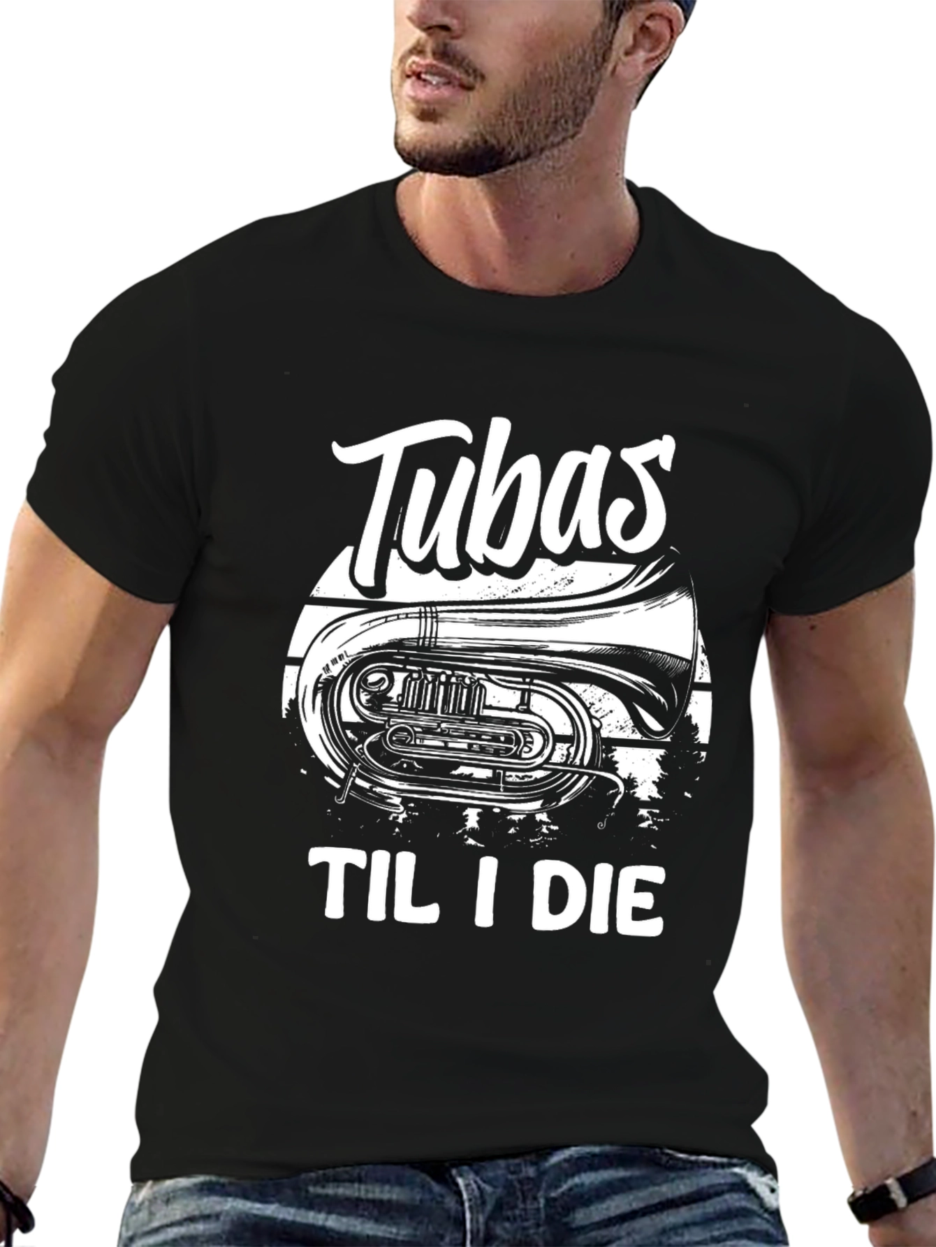 Tubas Til I Die Black T-Shirt