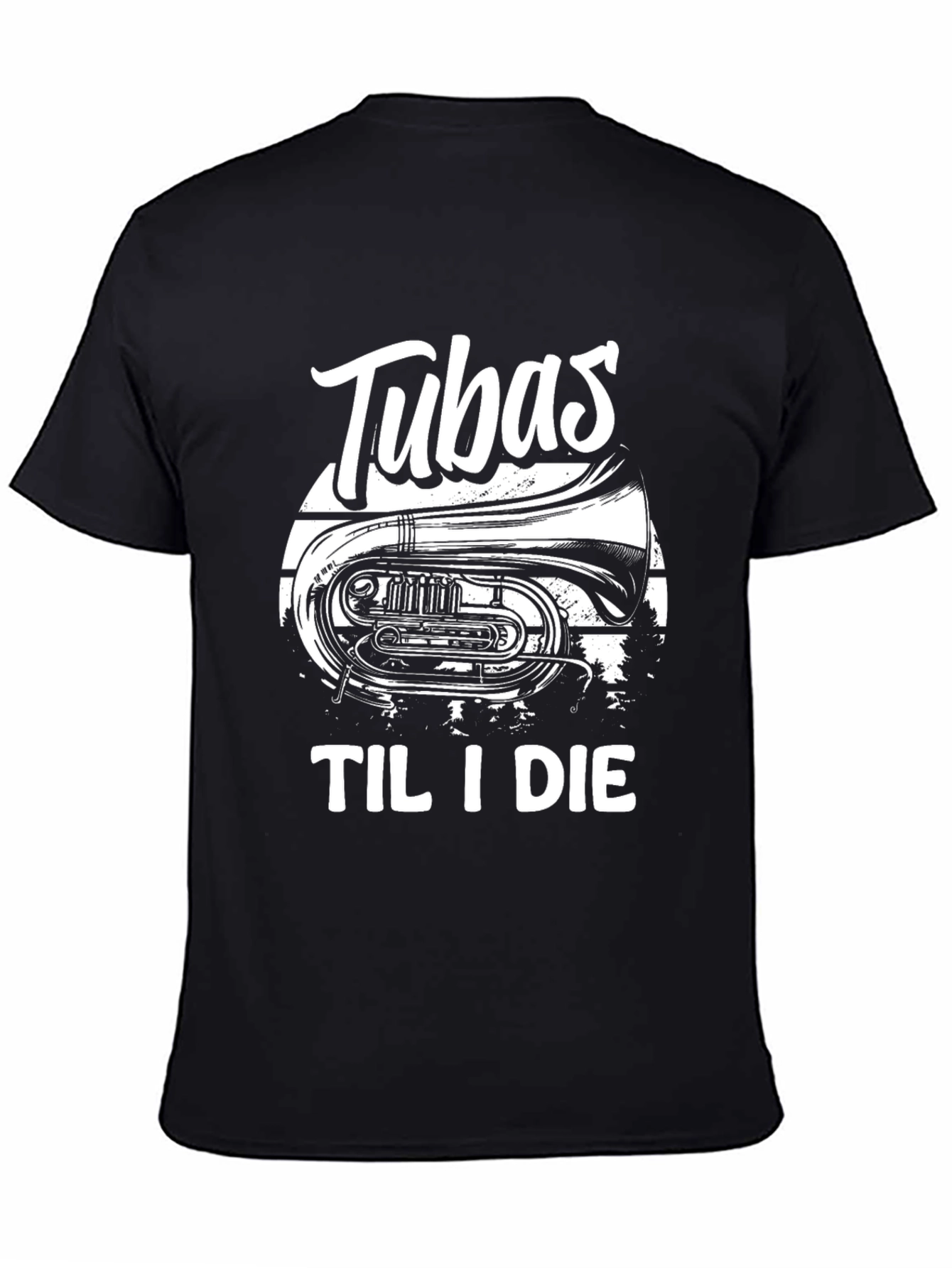 Tubas Til I Die Black T-Shirt