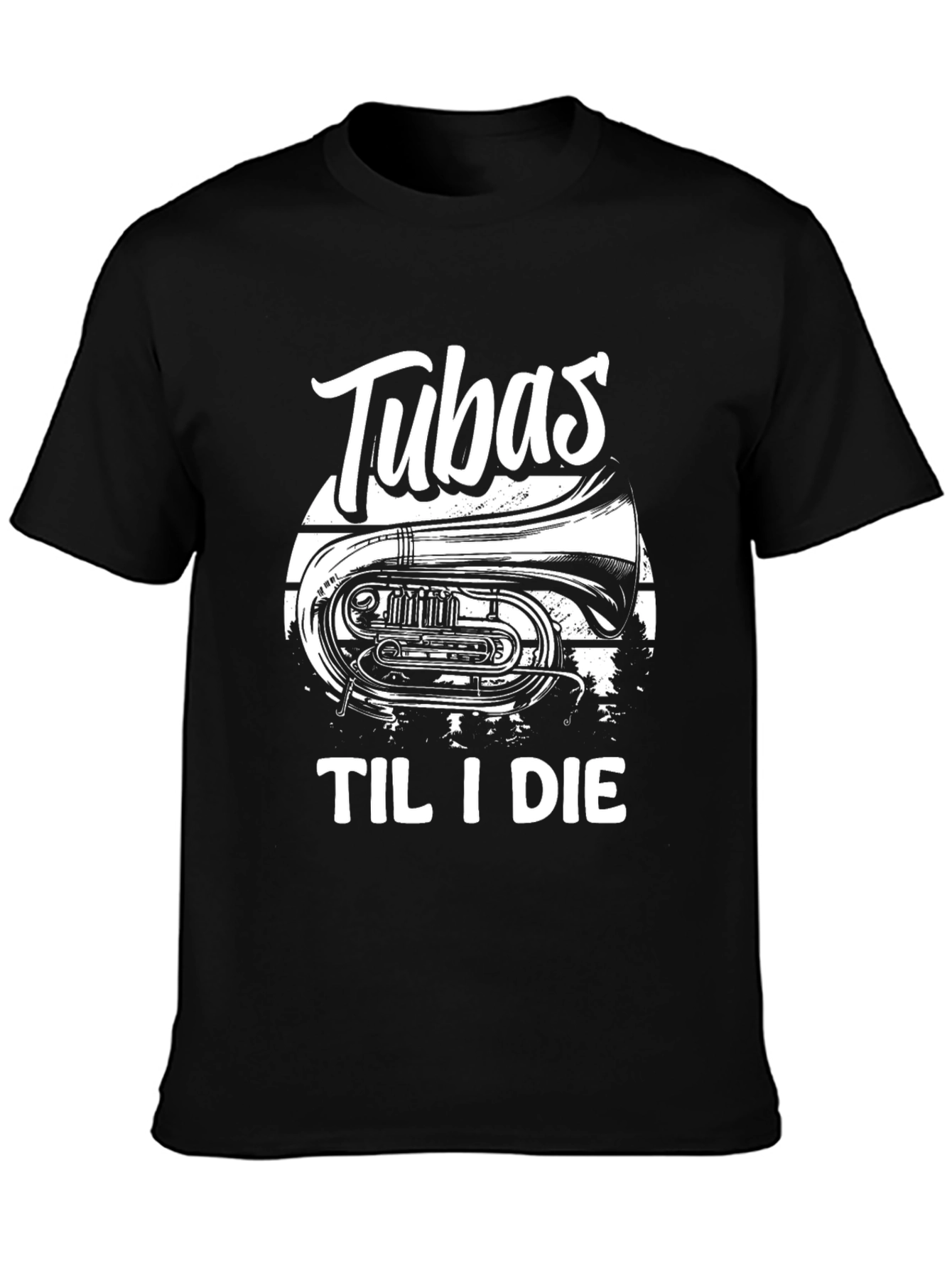 Tubas Til I Die Black T-Shirt