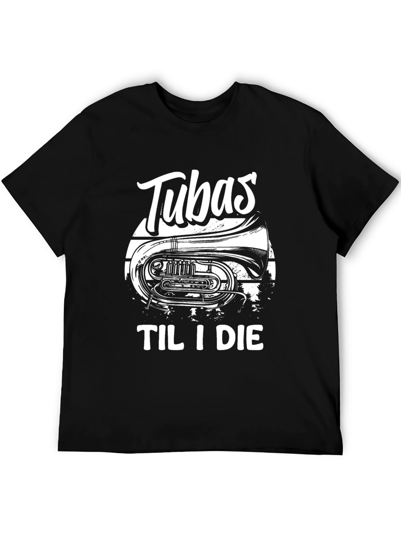 Tubas Til I Die Black T-Shirt