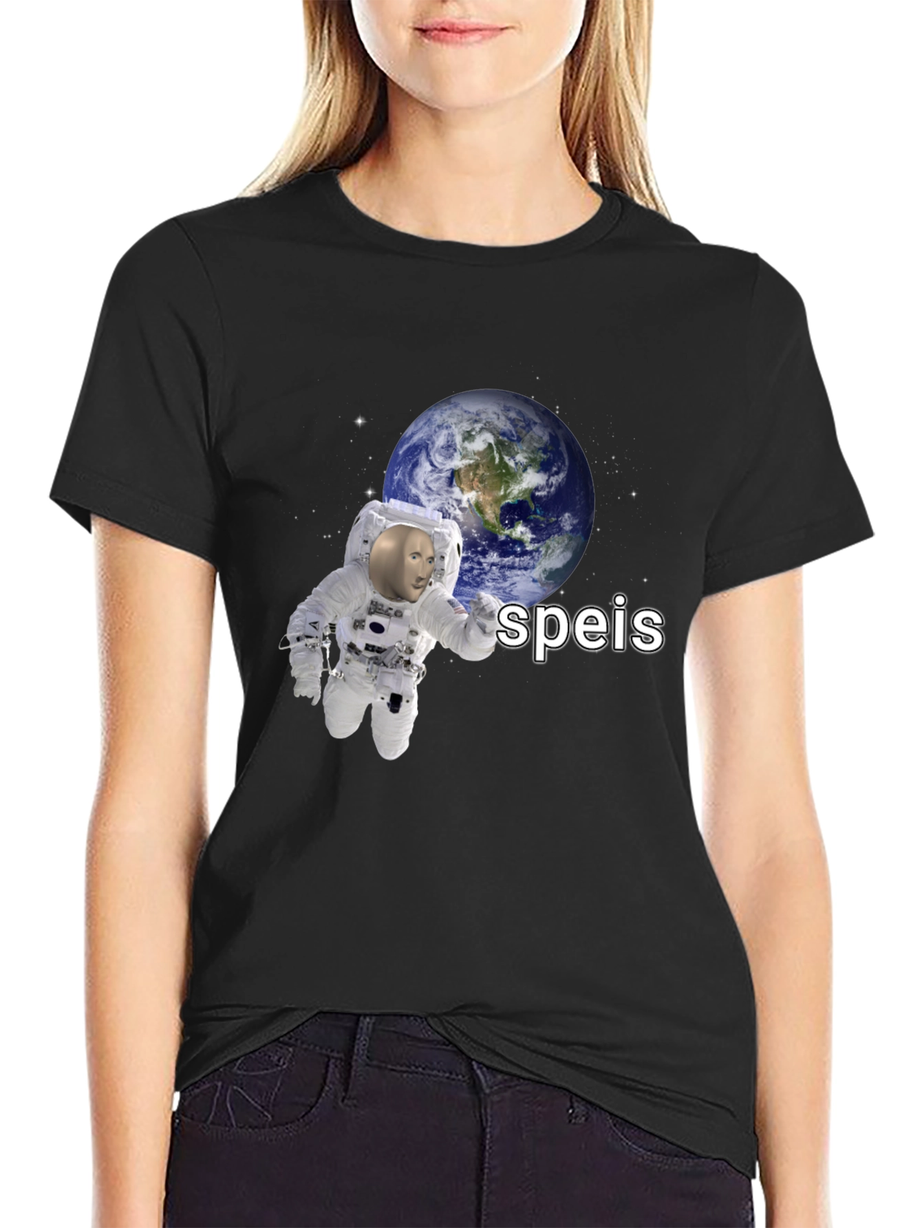 Speis Stonks Meme Astronaut T-Shirt