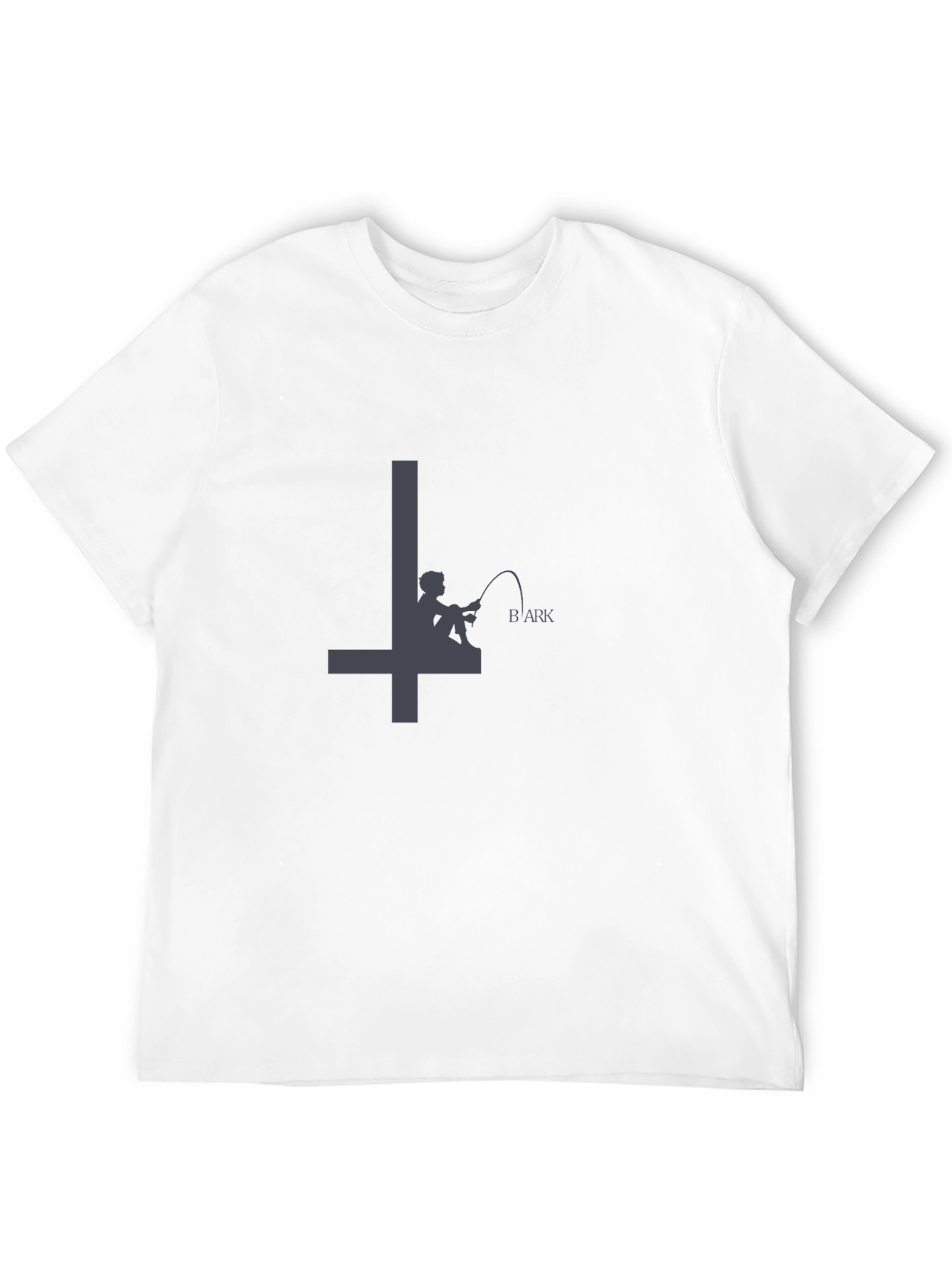 Mens Black Graphic Tee - Fisherman BArk Design