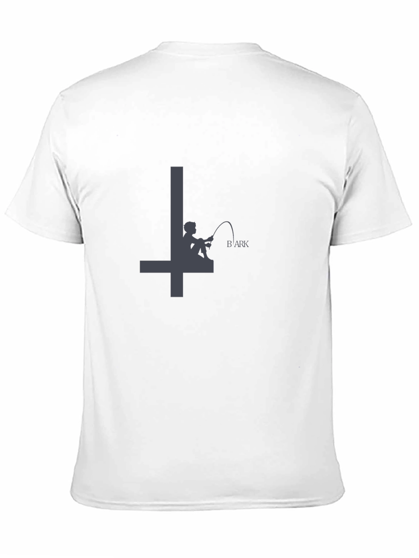 Mens Black Graphic Tee - Fisherman BArk Design