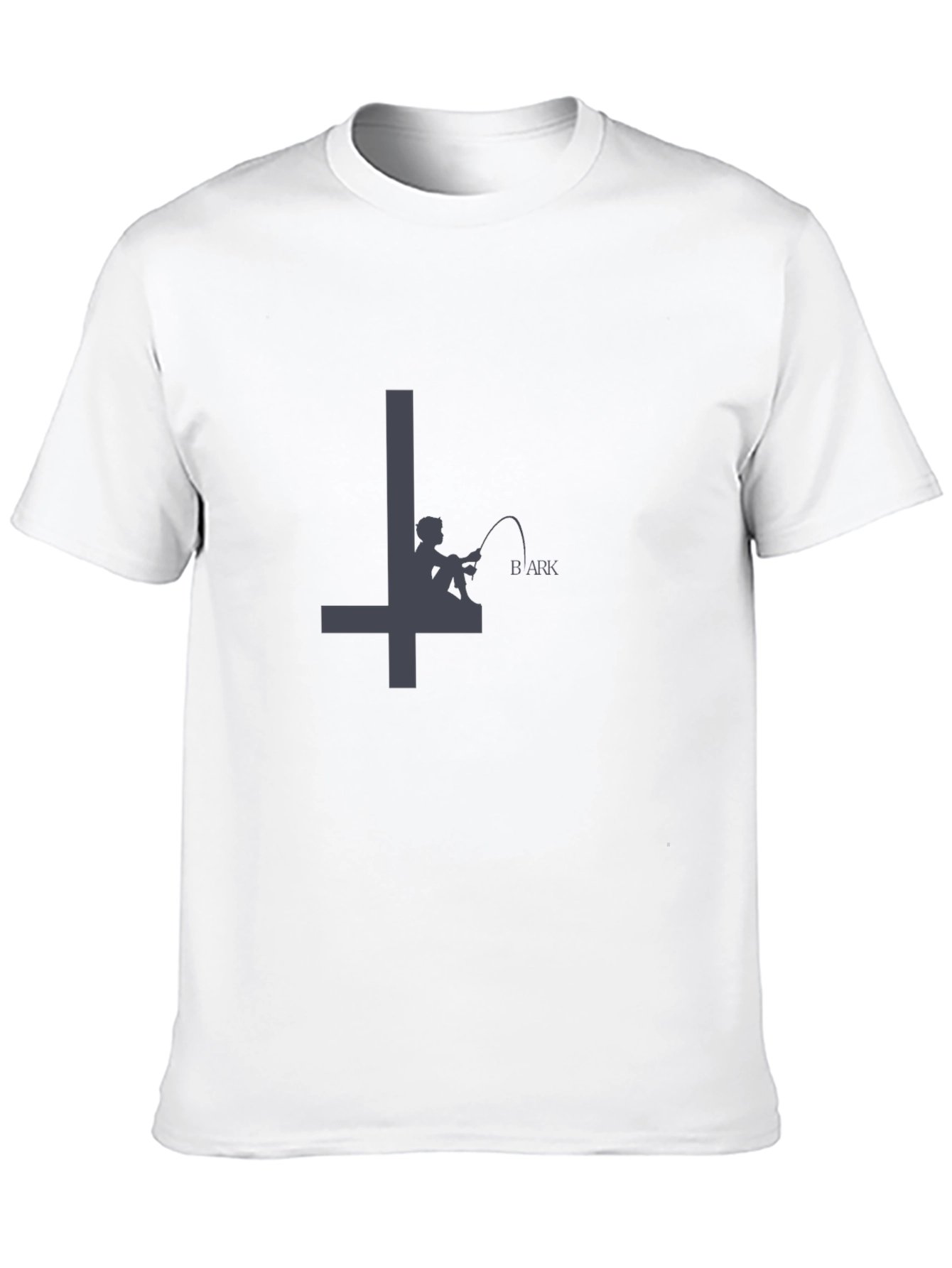 Mens Black Graphic Tee - Fisherman BArk Design
