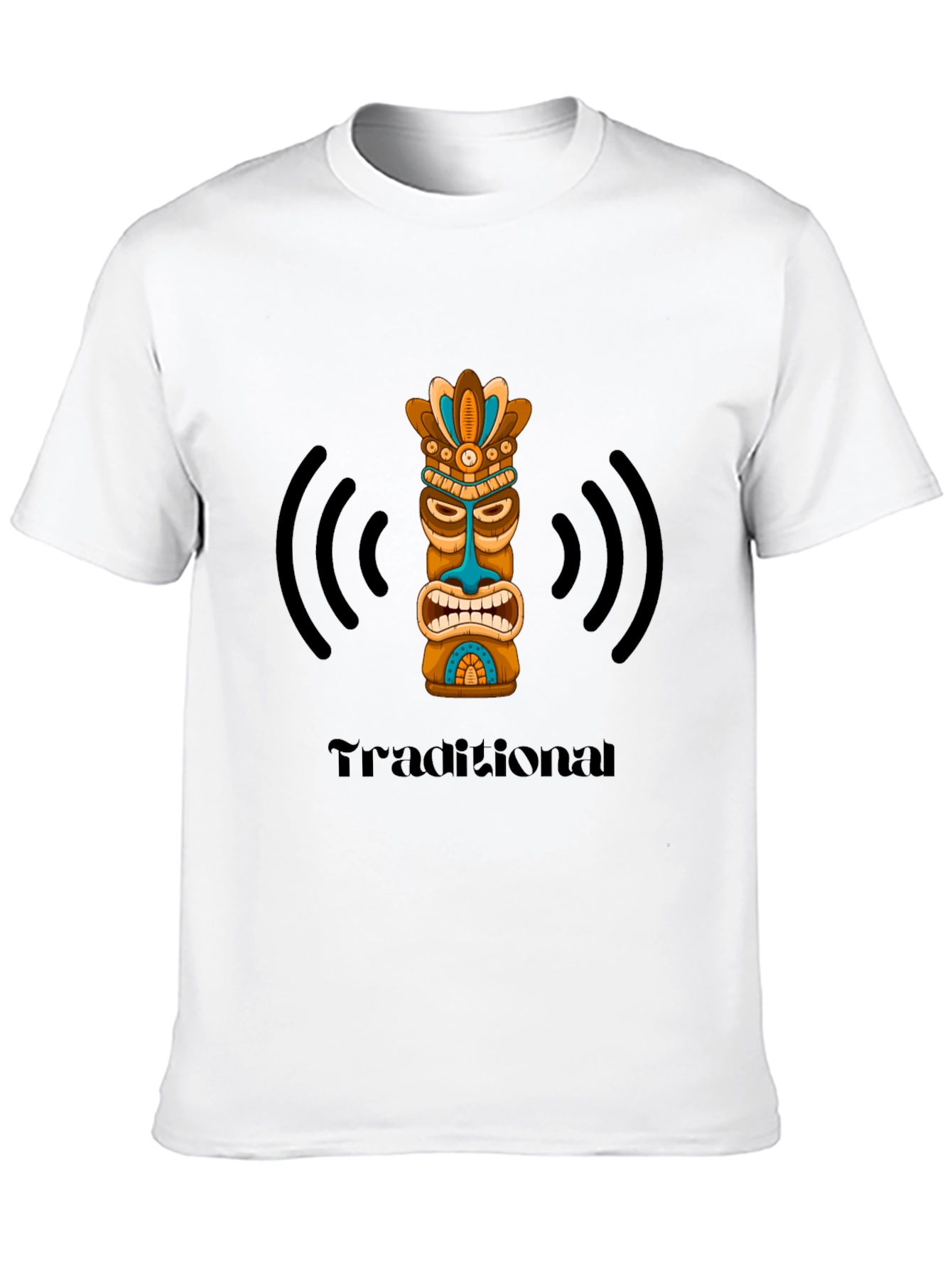 Traditional Tiki Black T-Shirt