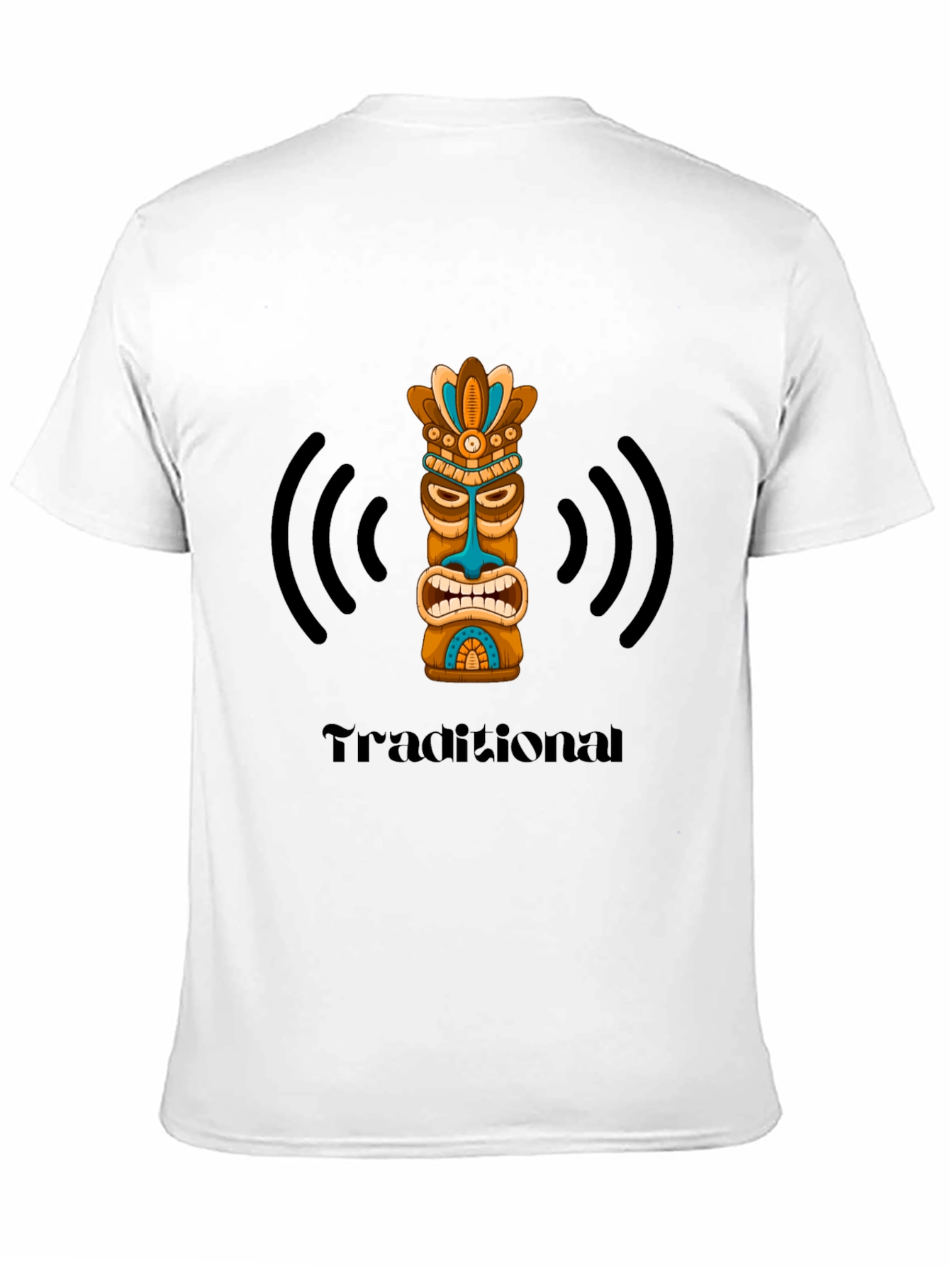 Traditional Tiki Black T-Shirt