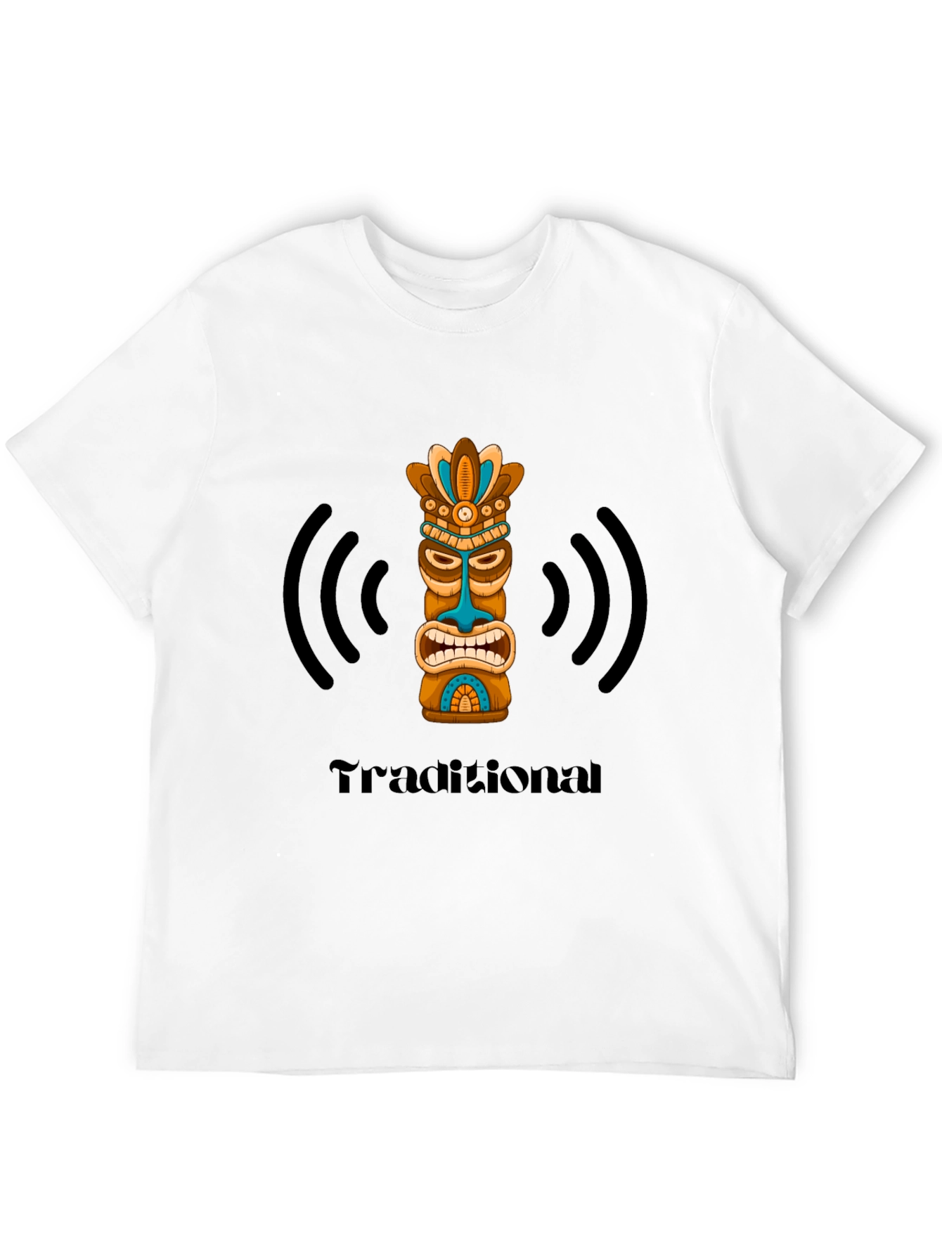 Traditional Tiki Black T-Shirt