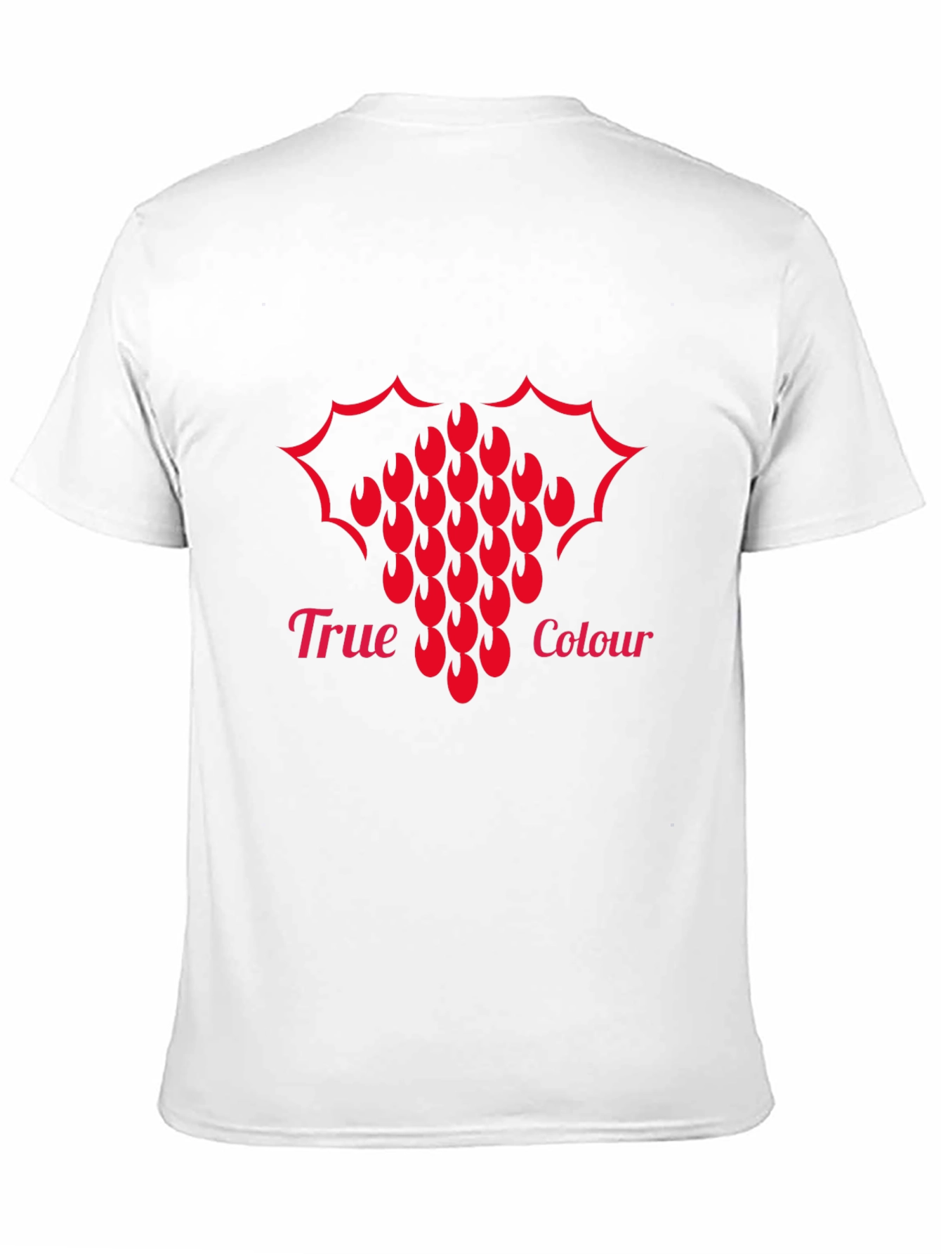 True Colour Graphic Tee - Bold Red Design
