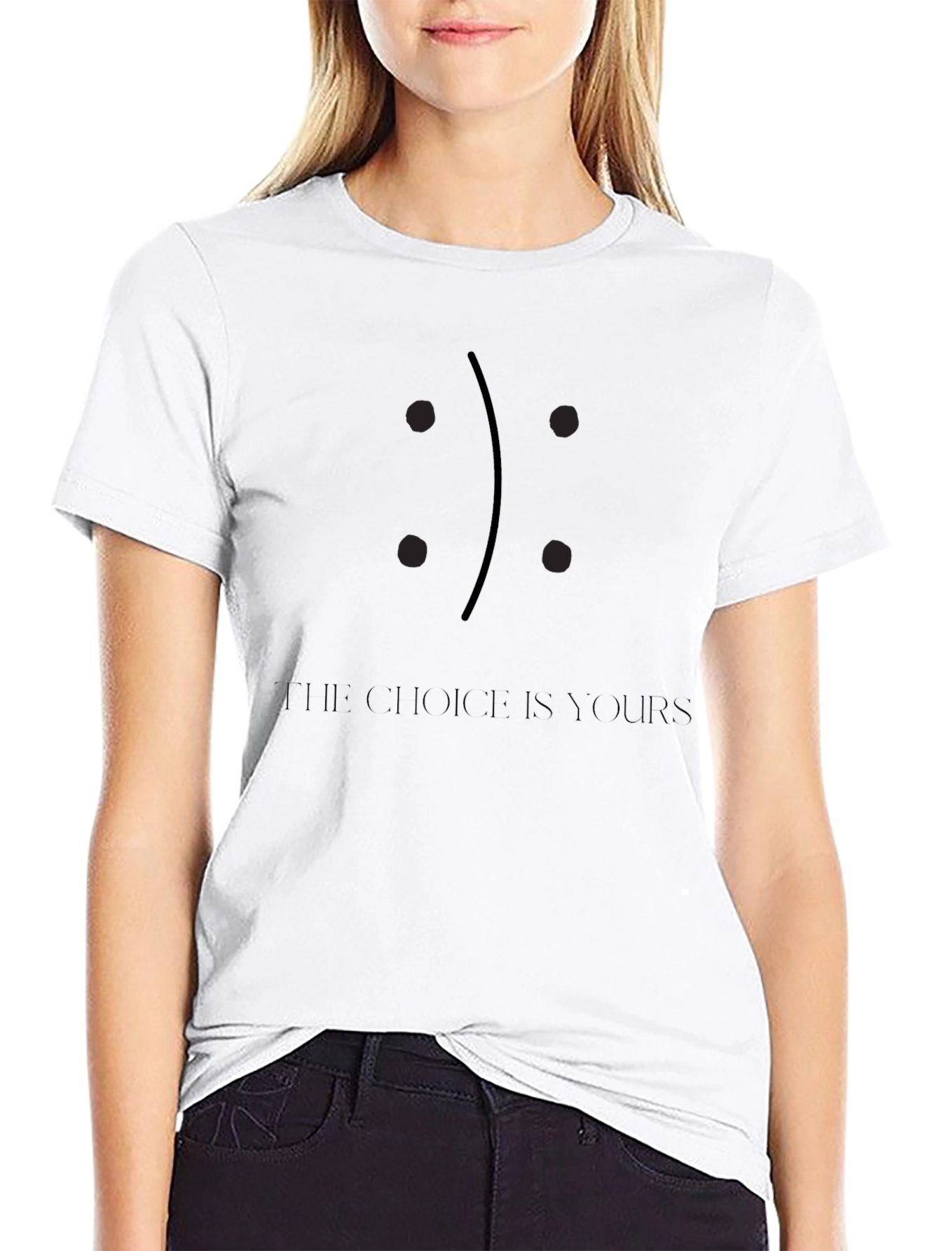 The Choice is Yours Graphic Black T-Shirt
