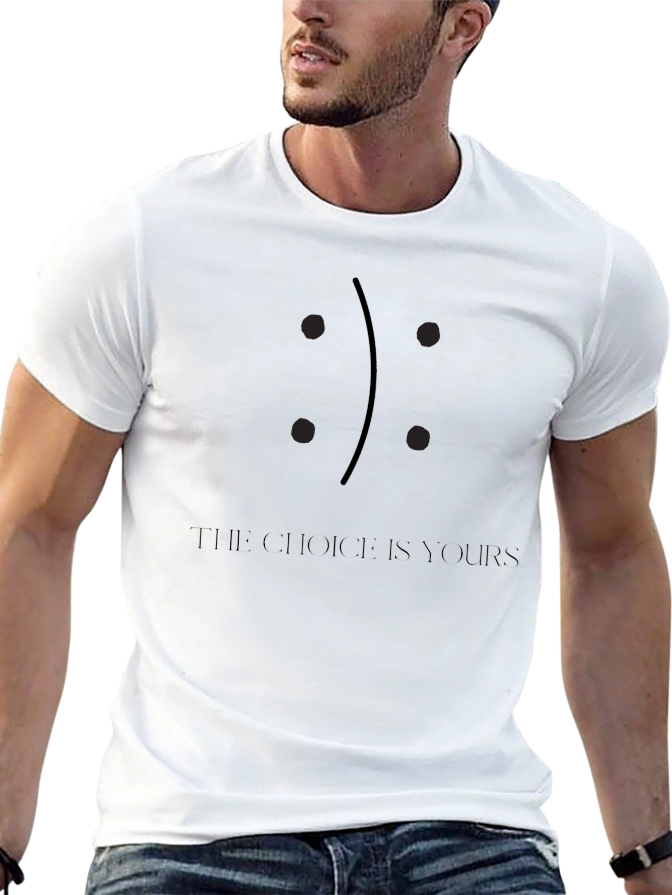 The Choice is Yours Graphic Black T-Shirt