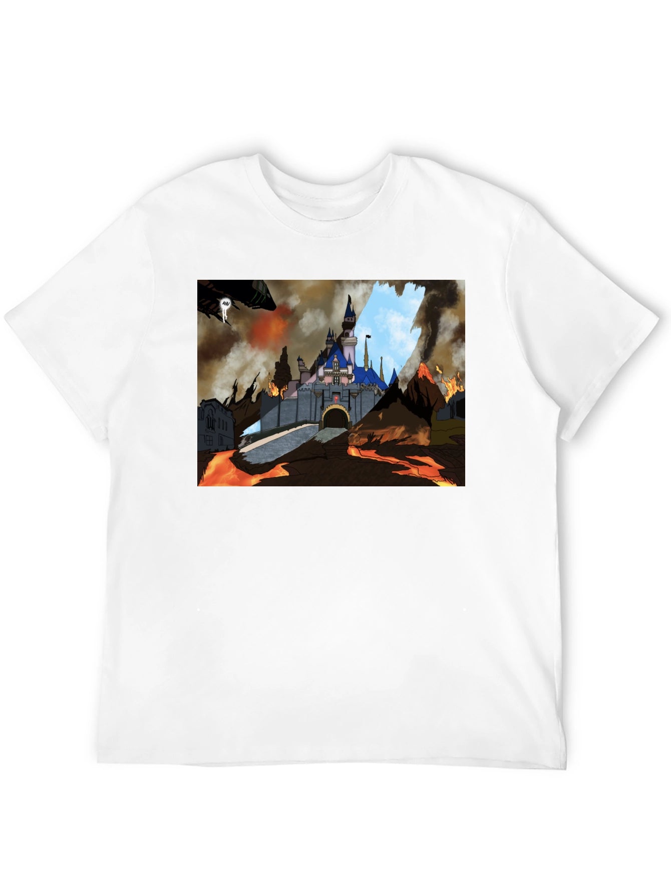 Castle Disaster Graphic Tee