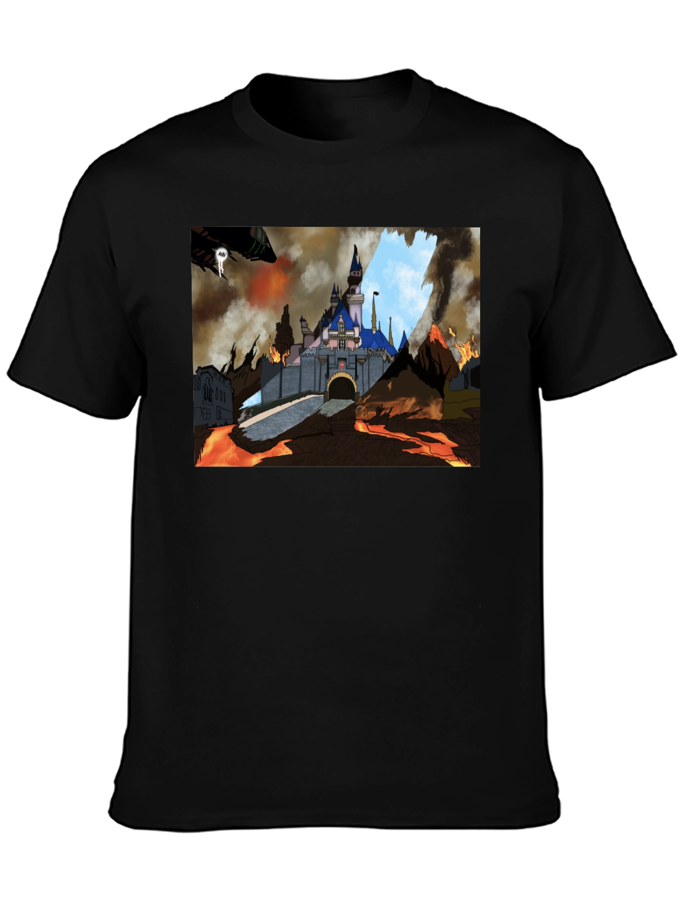 Castle Disaster Graphic Tee