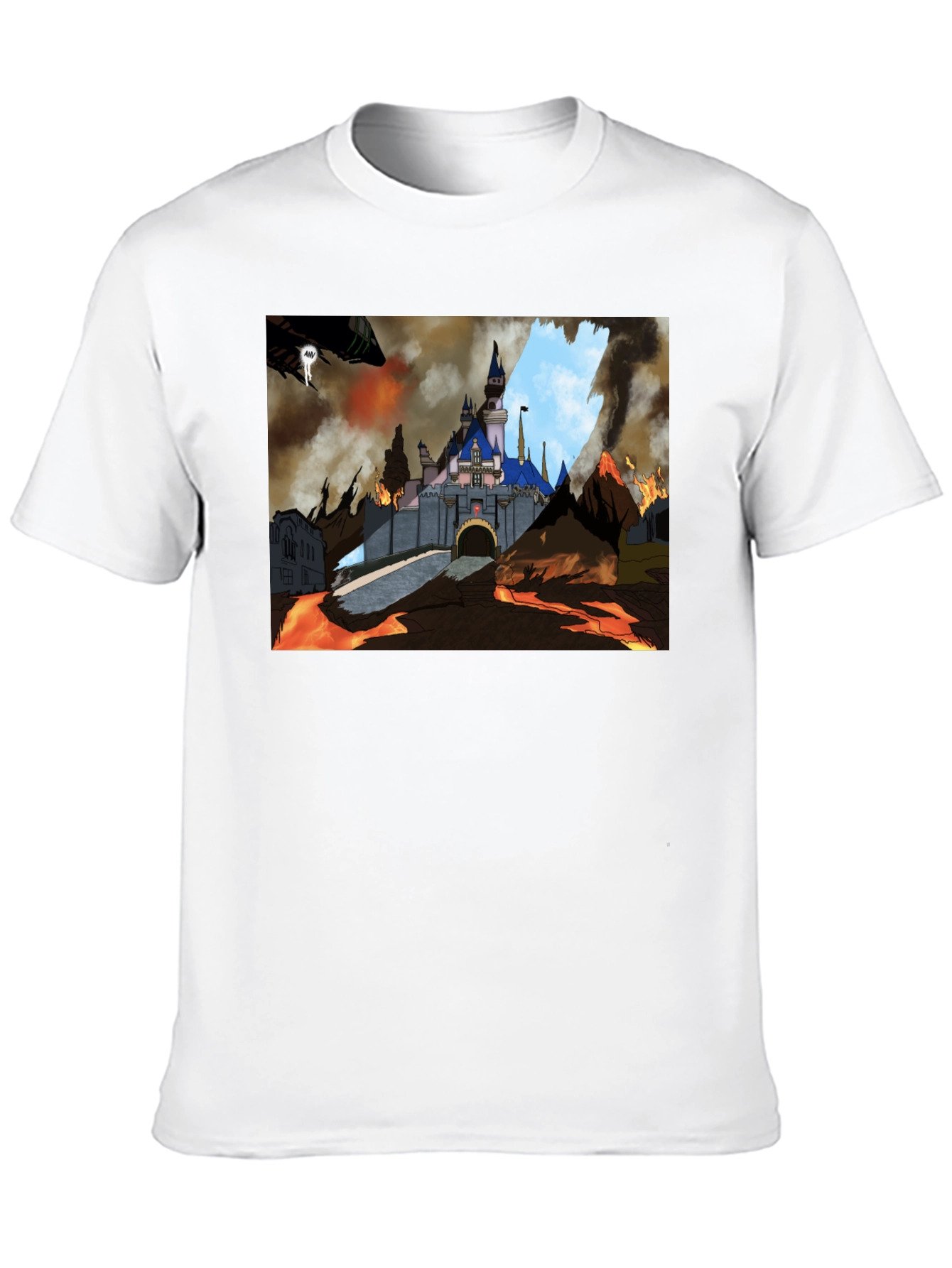 Castle Disaster Graphic Tee