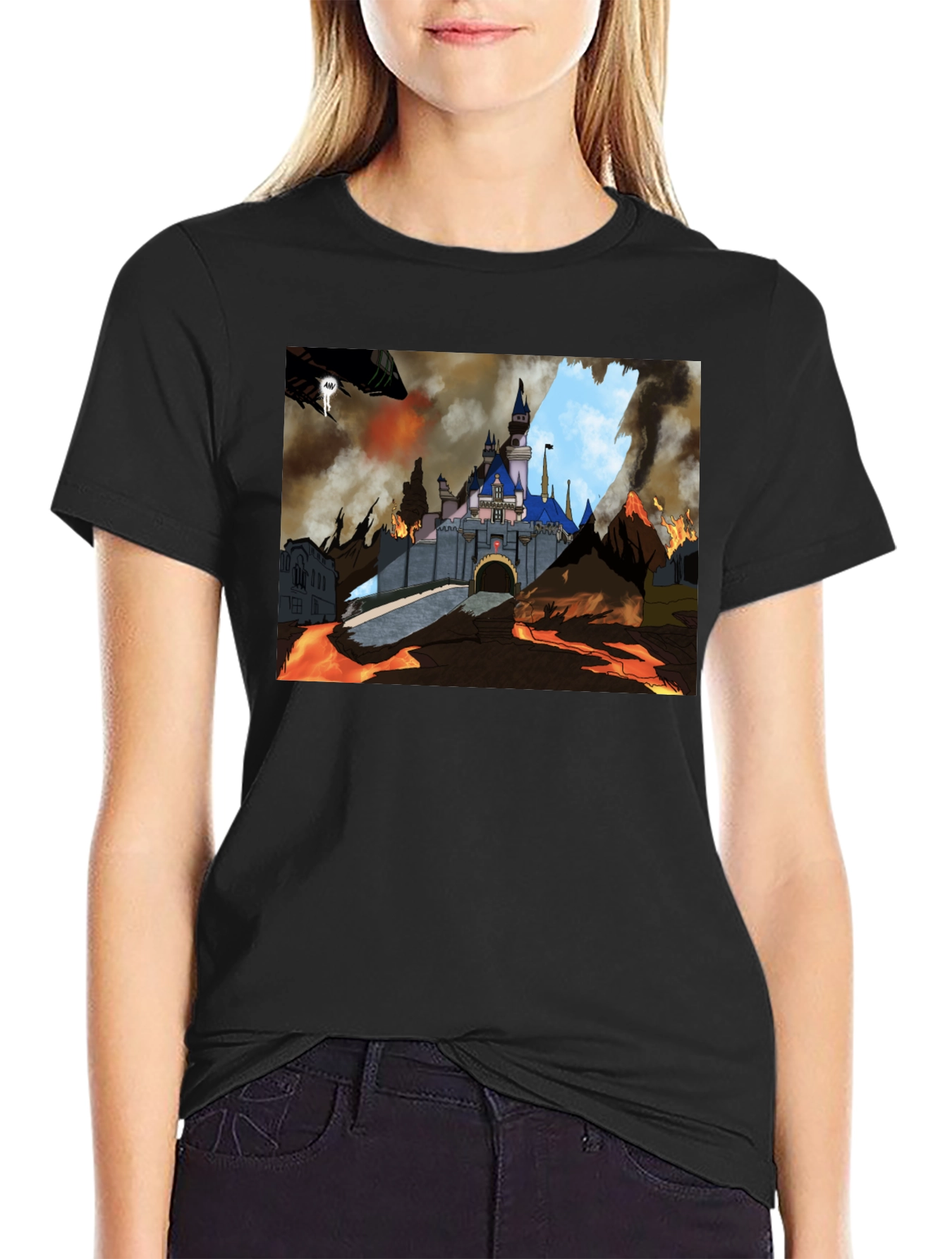 Castle Disaster Graphic Tee