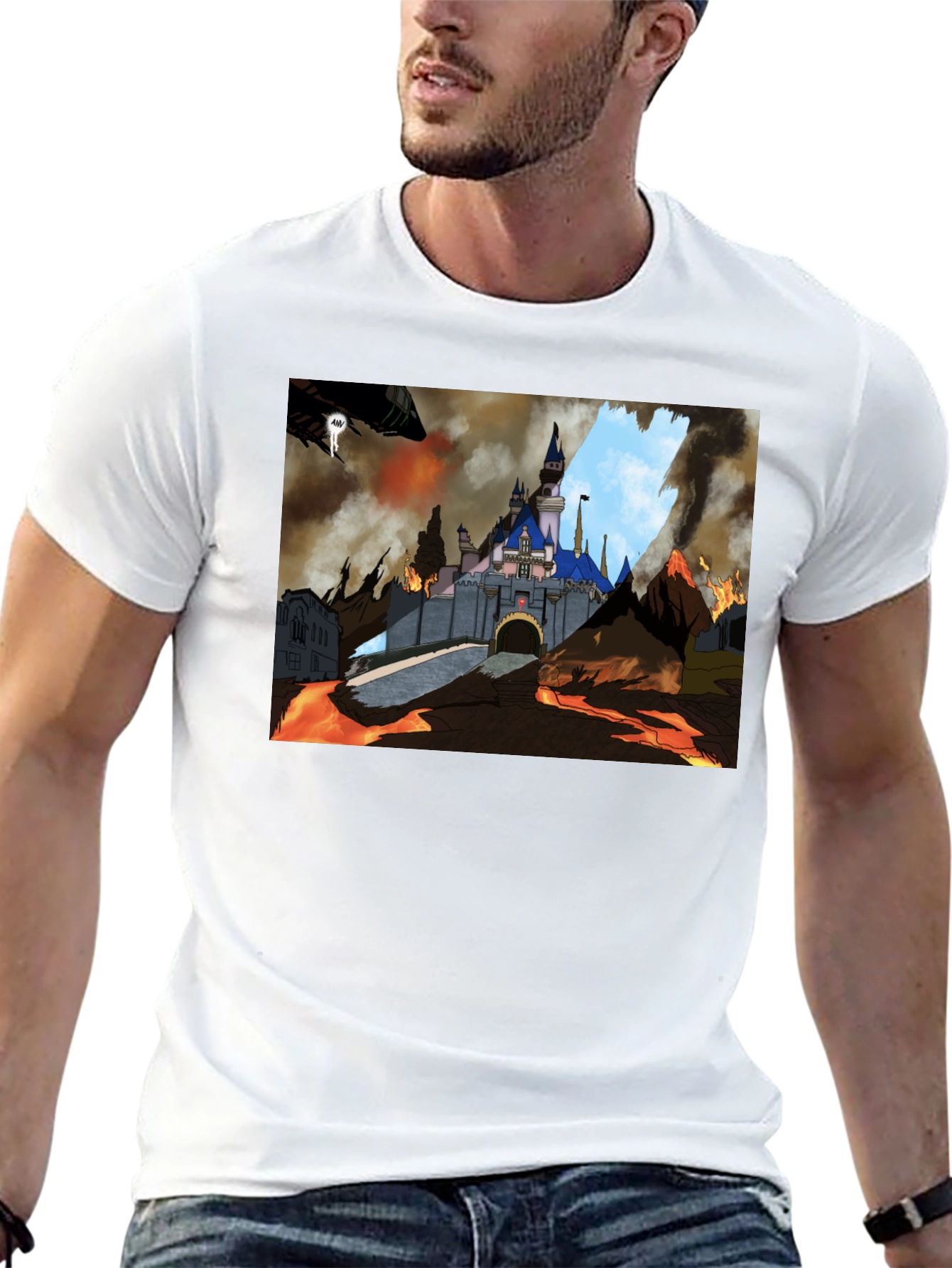 Castle Disaster Graphic Tee