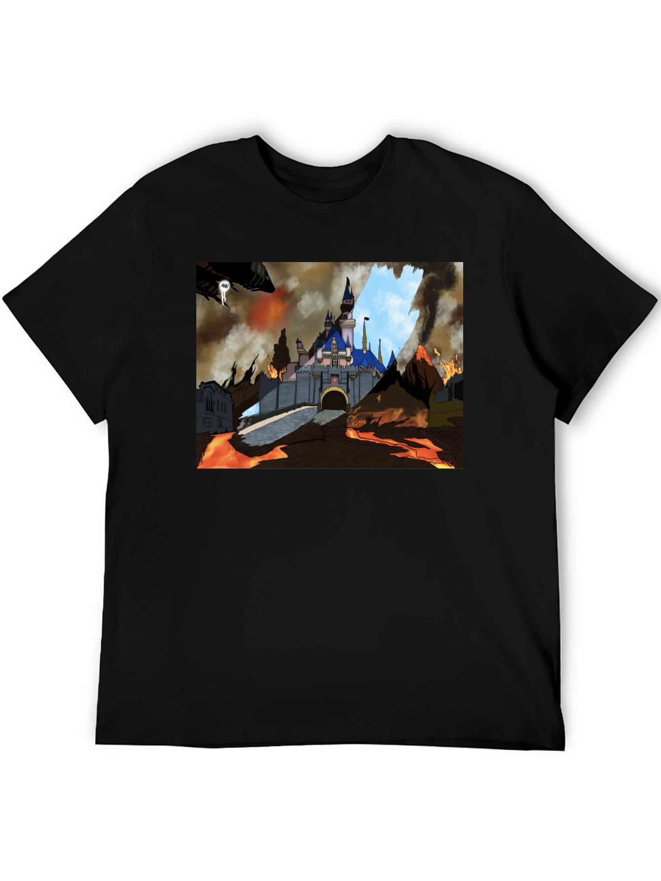 Castle Disaster Graphic Tee