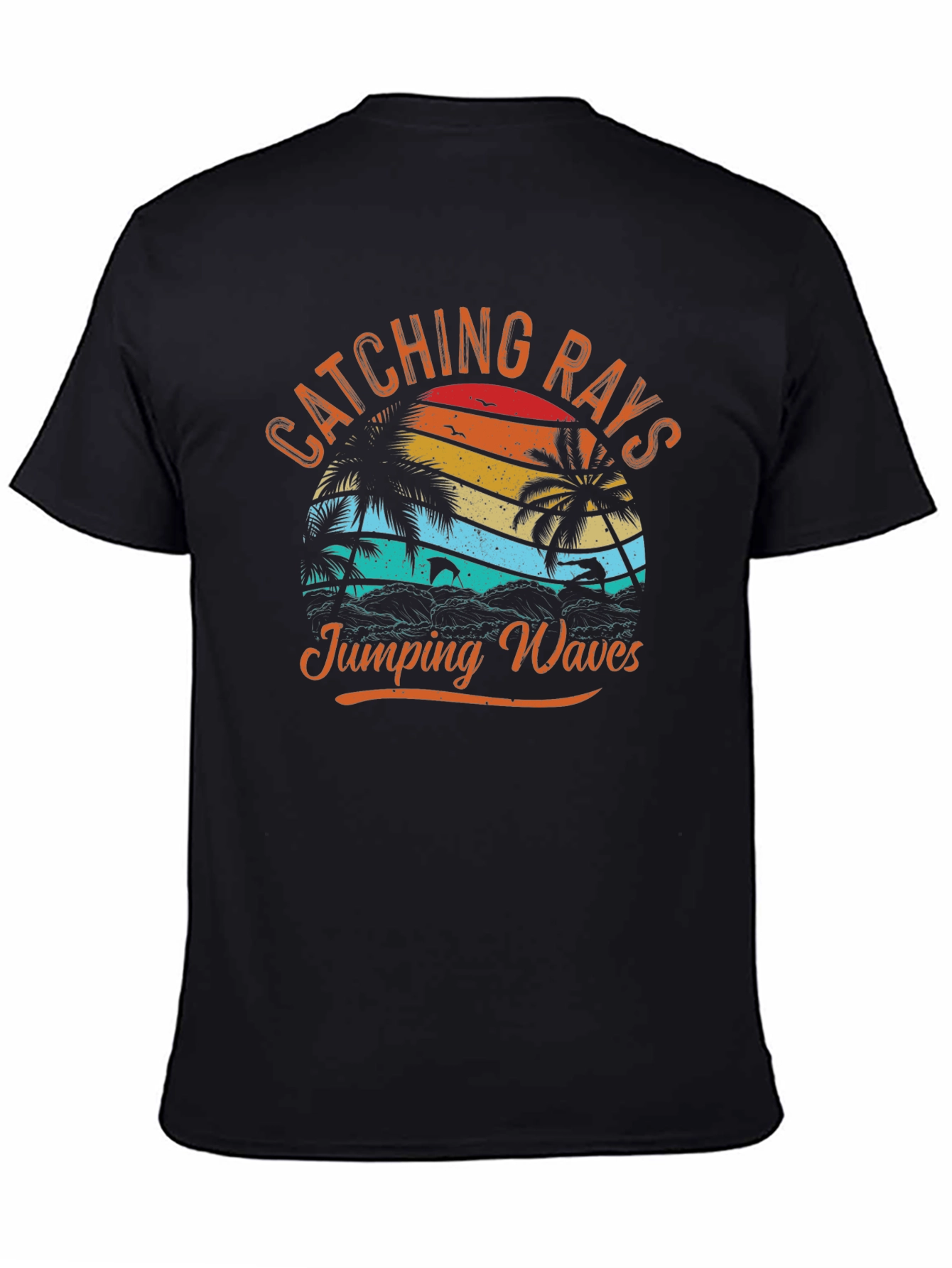 Catching Rays Jumping Waves Graphic Tee