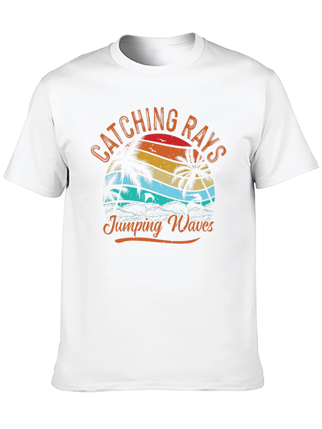 Catching Rays Jumping Waves Graphic Tee