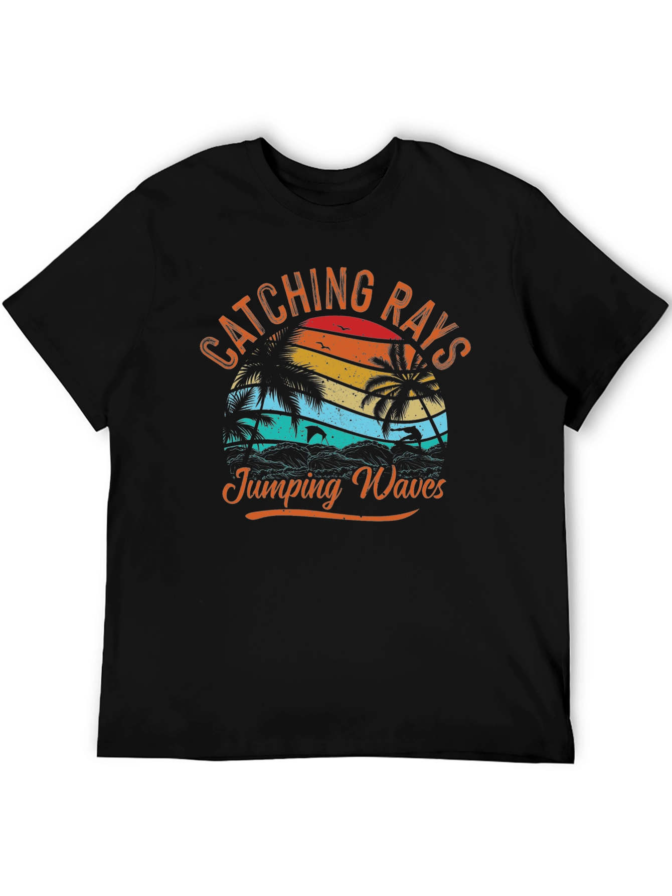 Catching Rays Jumping Waves Graphic Tee