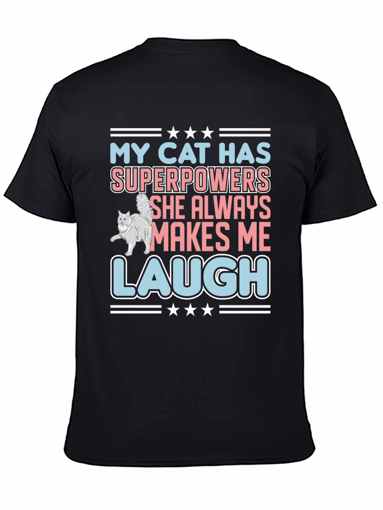 Funny Cat Superpowers T-Shirt