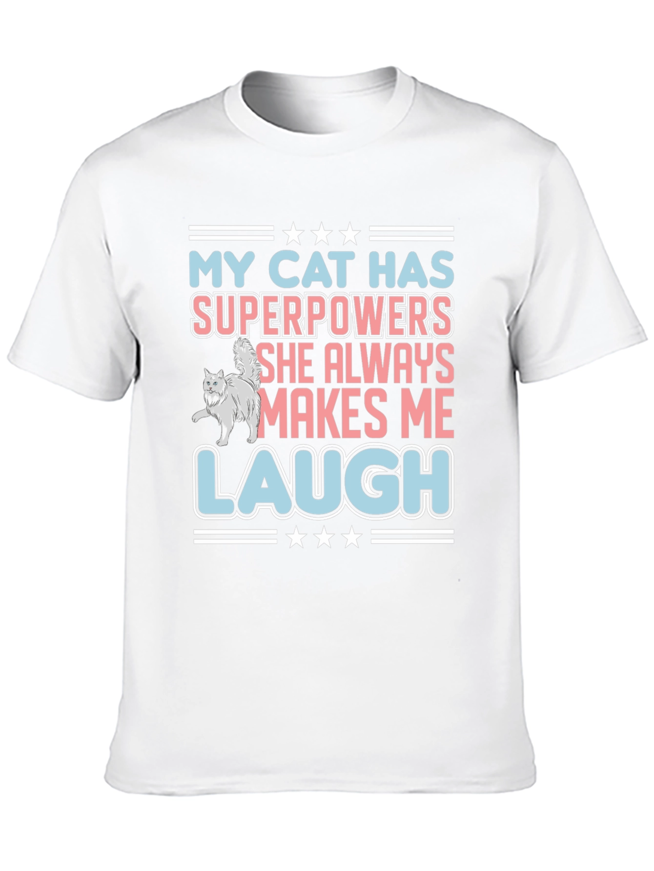 Funny Cat Superpowers T-Shirt