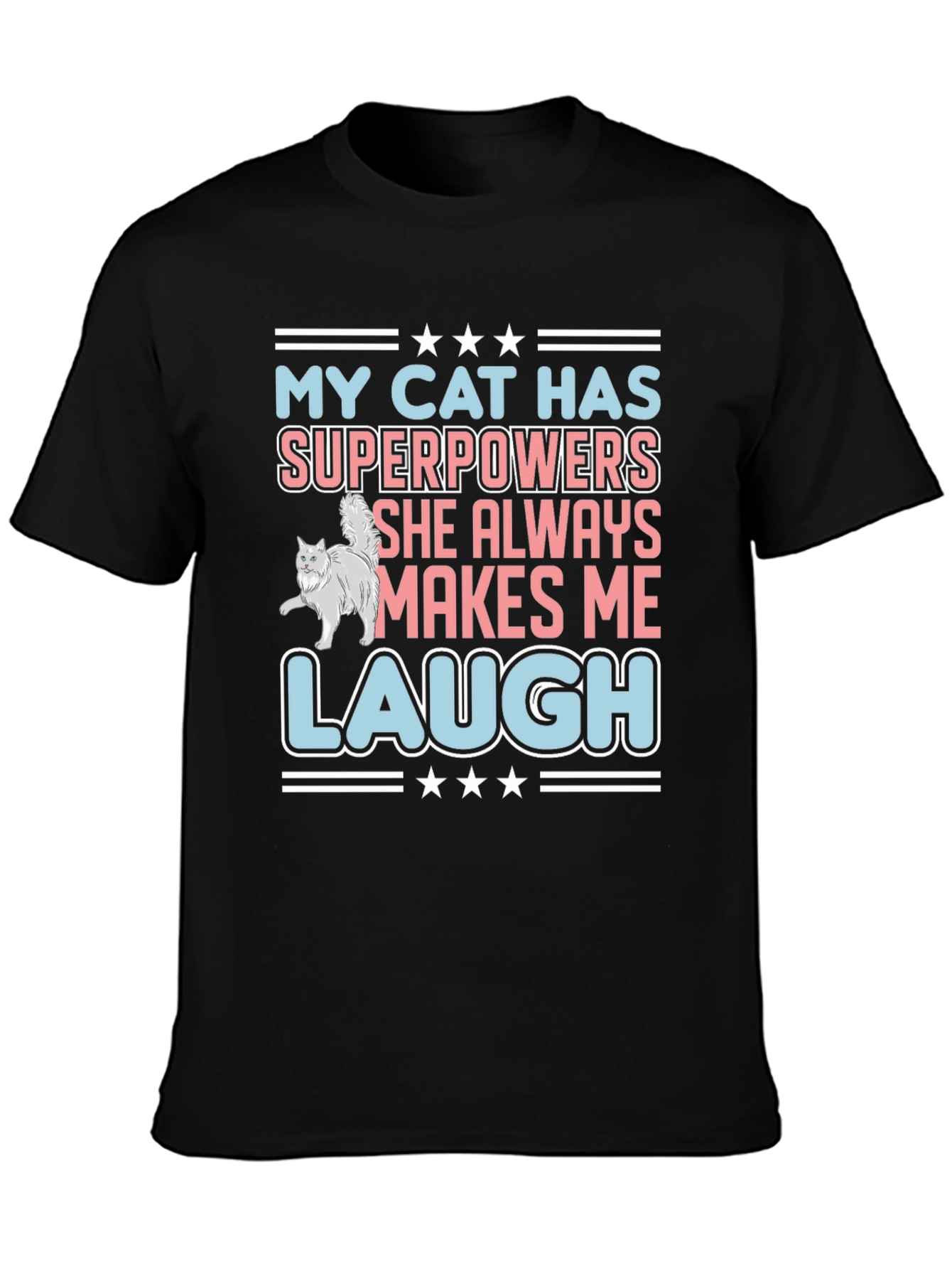 Funny Cat Superpowers T-Shirt