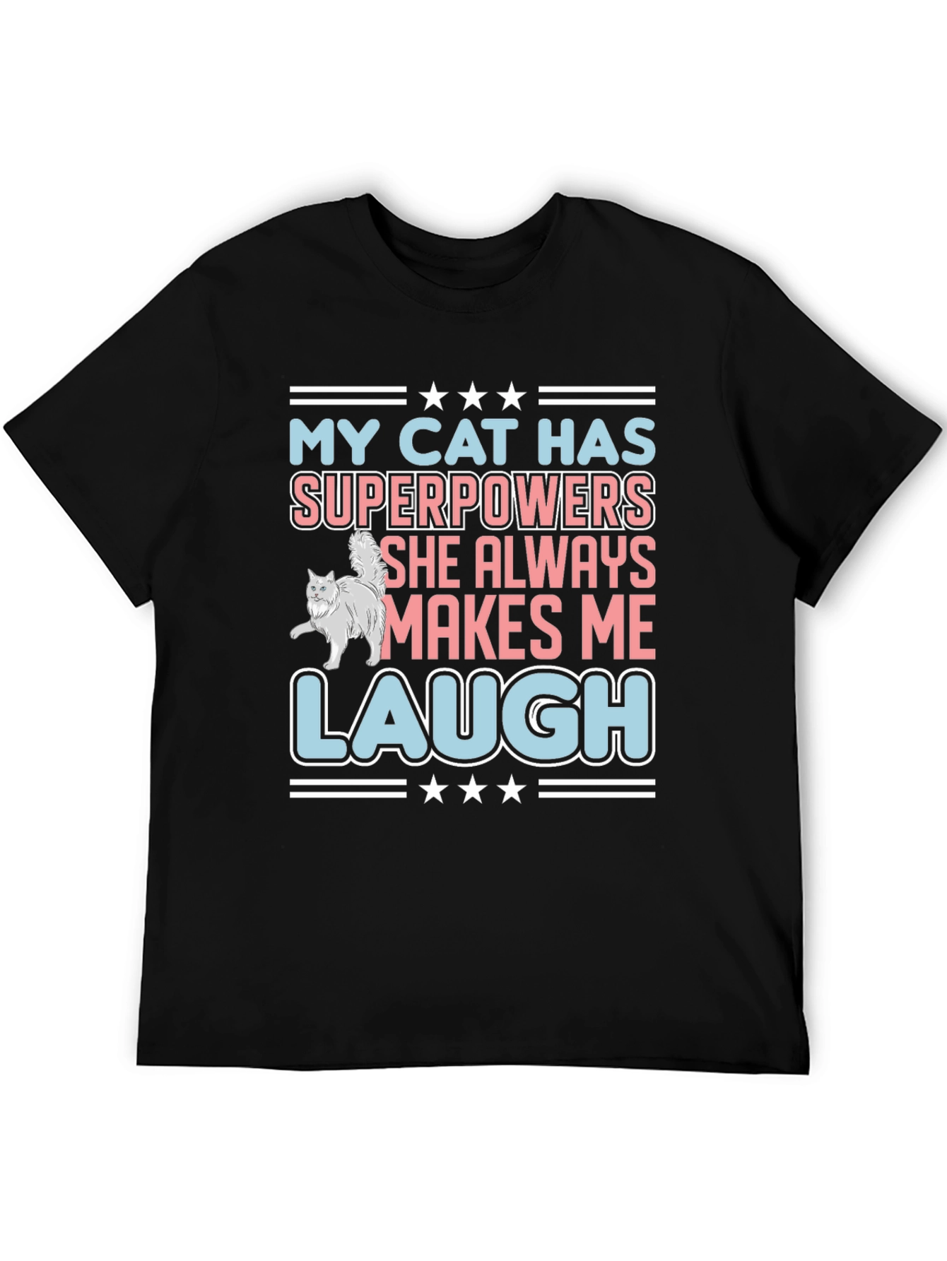 Funny Cat Superpowers T-Shirt