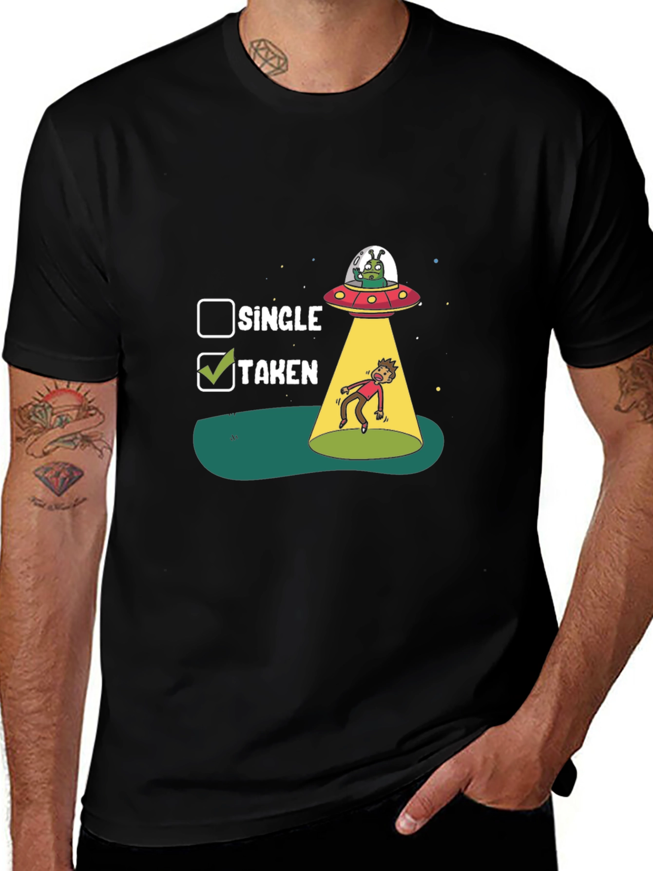 Taken Abduction T-Shirt - Funny Alien UFO Tee