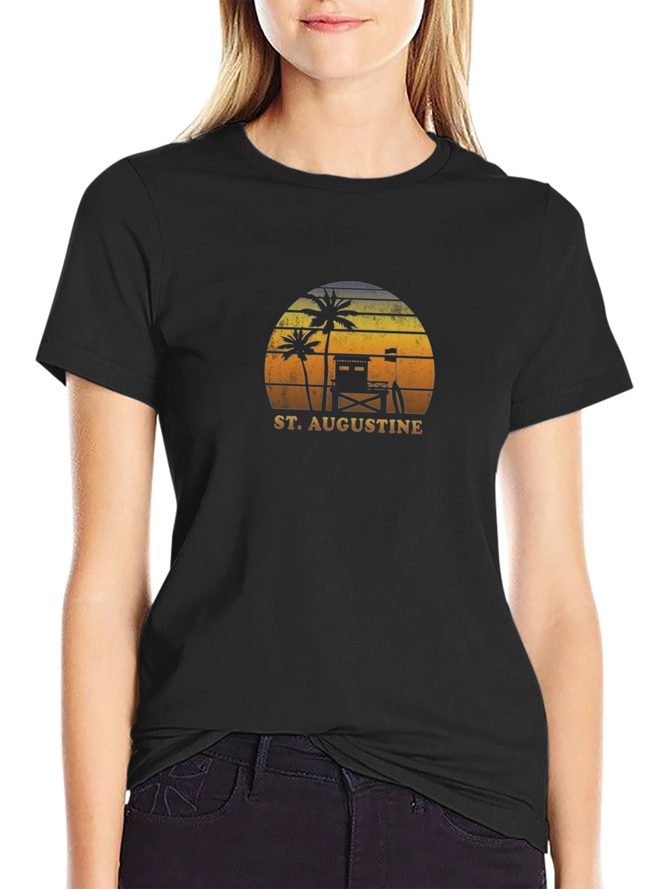 St. Augustine Beach Sunset Graphic Tee