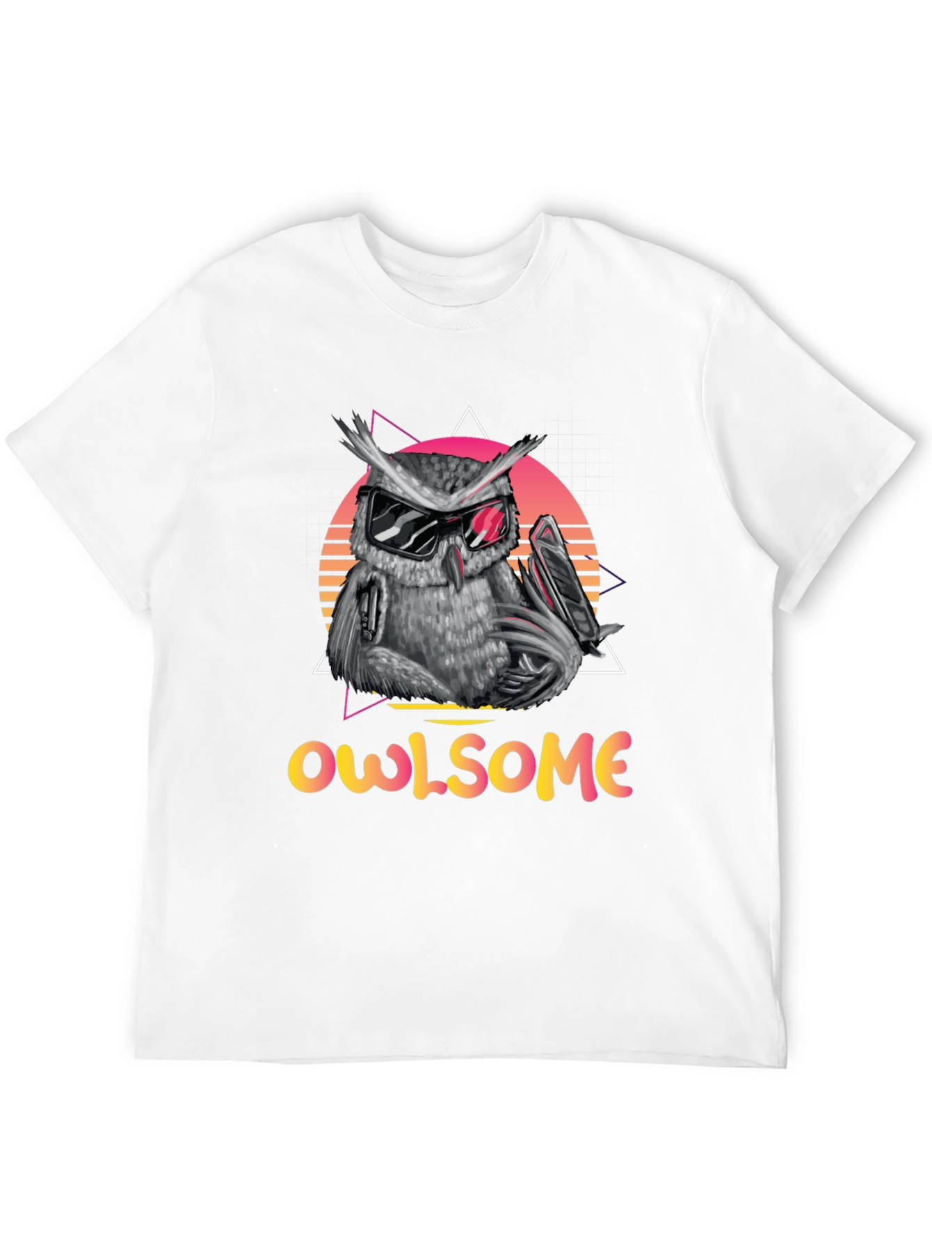Cool Owl Graphic Tee - Owlsome Black T-Shirt