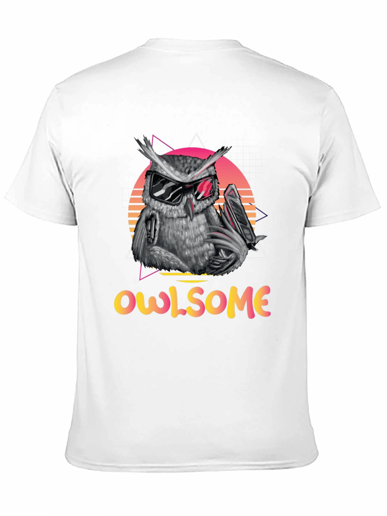 Cool Owl Graphic Tee - Owlsome Black T-Shirt