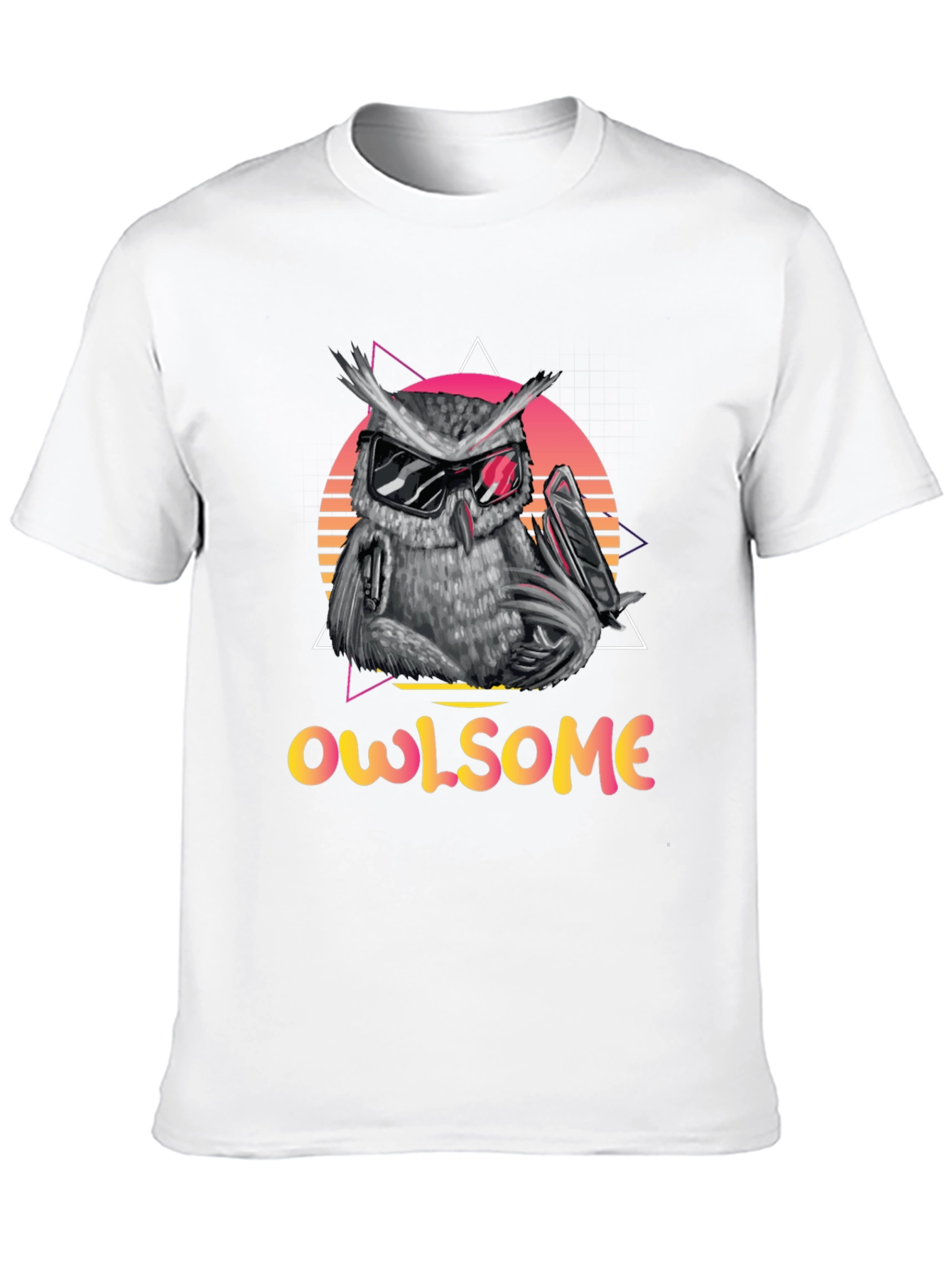 Cool Owl Graphic Tee - Owlsome Black T-Shirt
