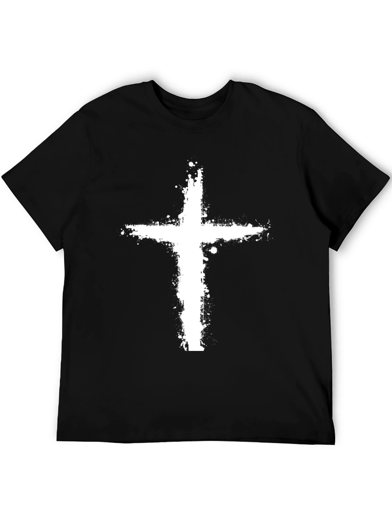 Grunge Cross Graphic T-Shirt