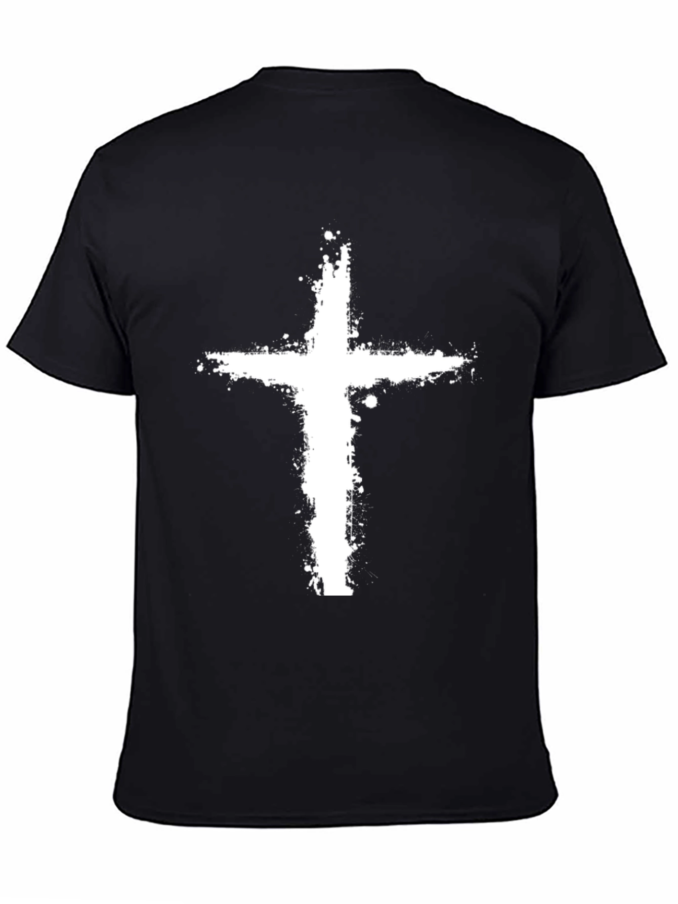 Grunge Cross Graphic T-Shirt