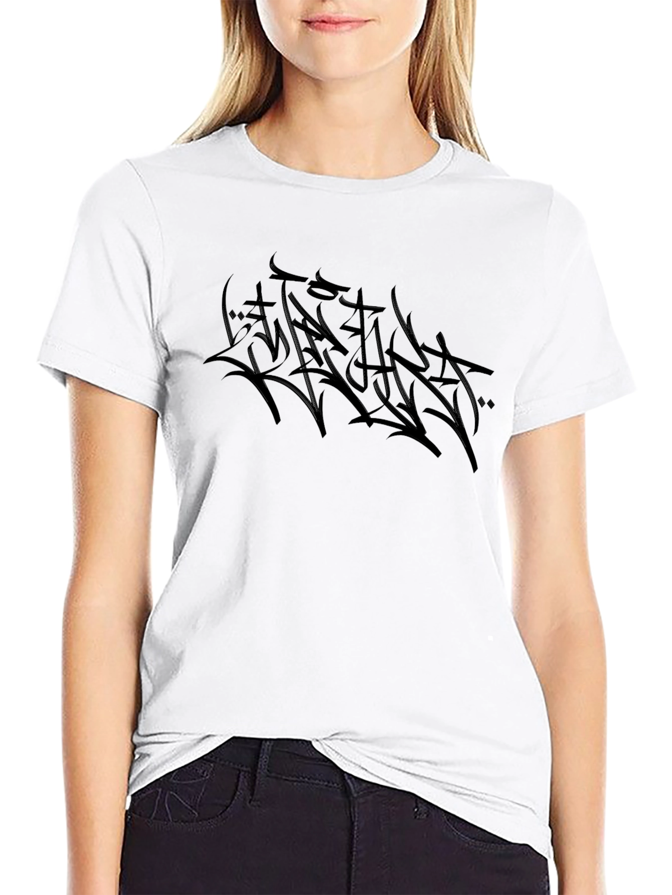 Edgy Black Graphic Tee - Streetwear Style