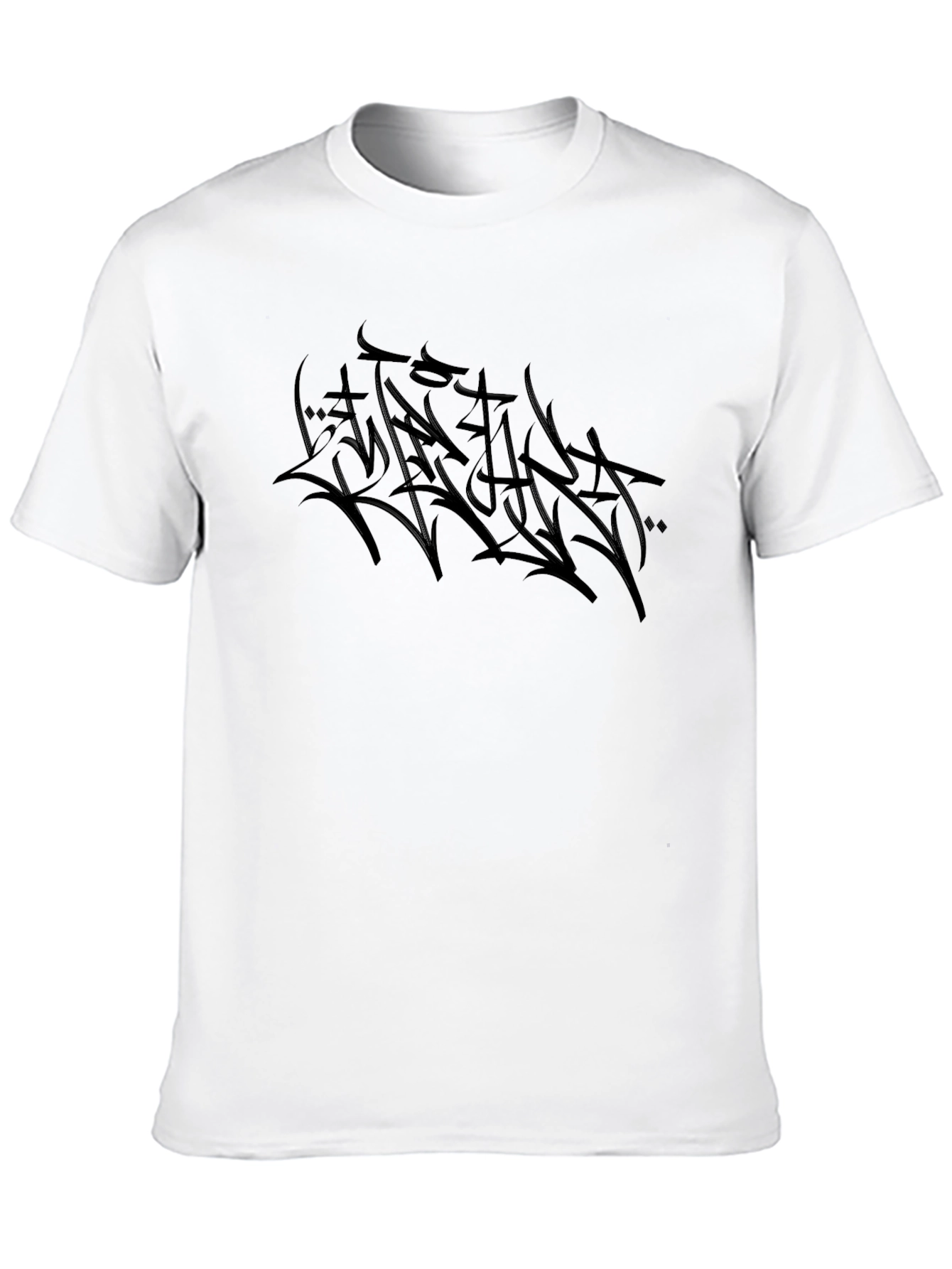 Edgy Black Graphic Tee - Streetwear Style