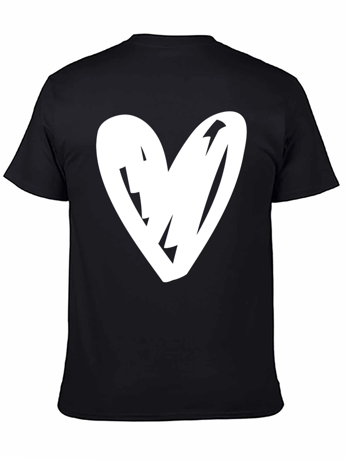 Heart Graphic Black T-Shirt