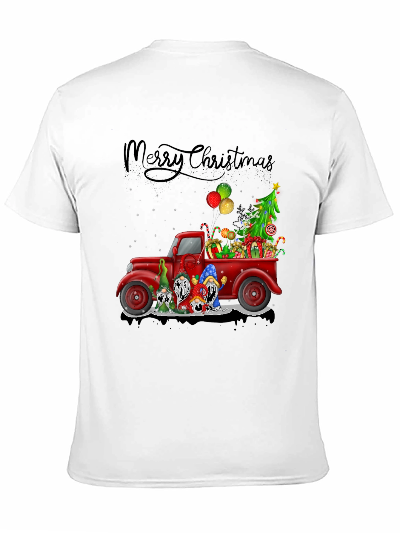 Christmas Gnomes Truck Graphic Tee