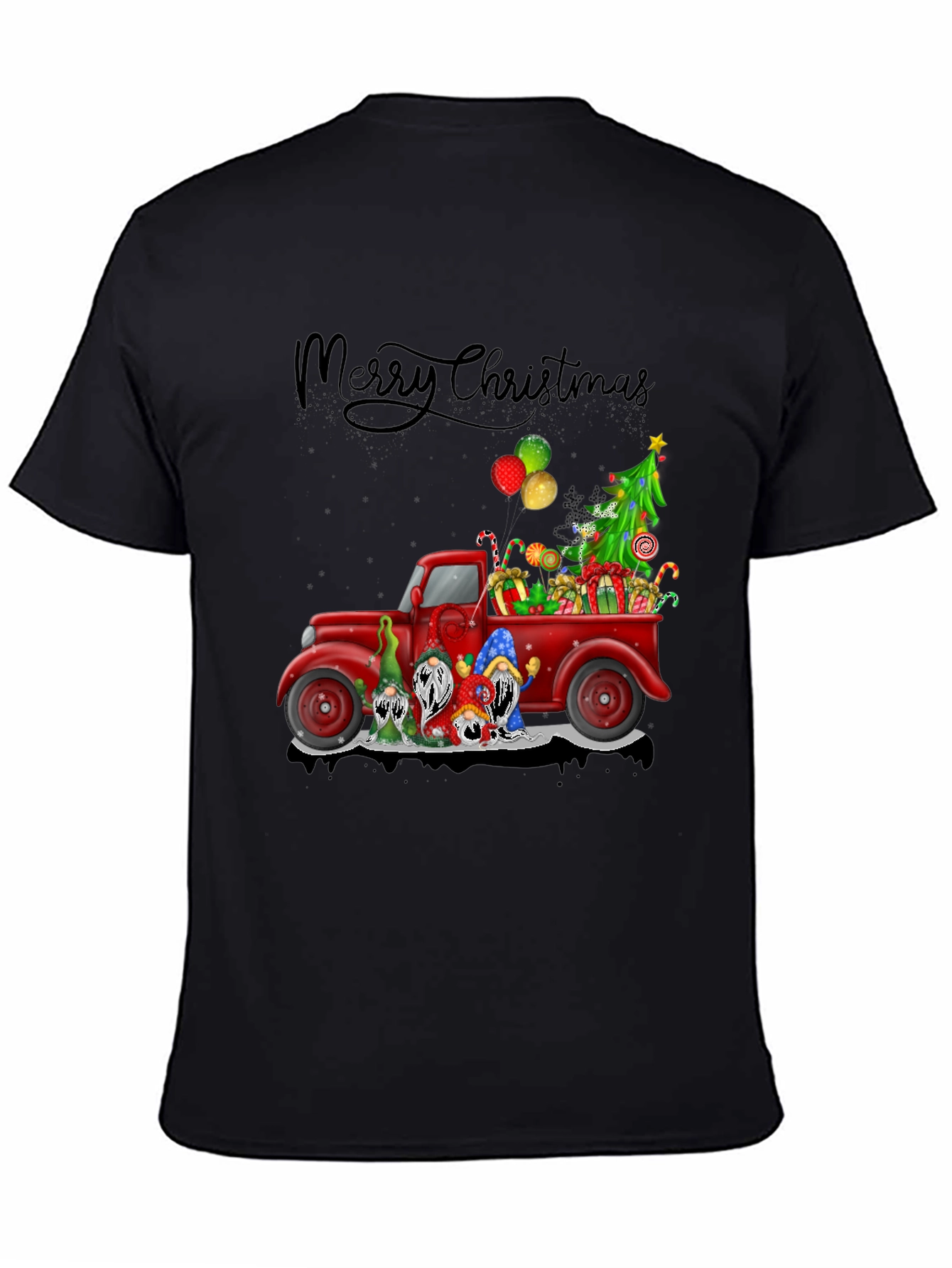 Christmas Gnomes Truck Graphic Tee