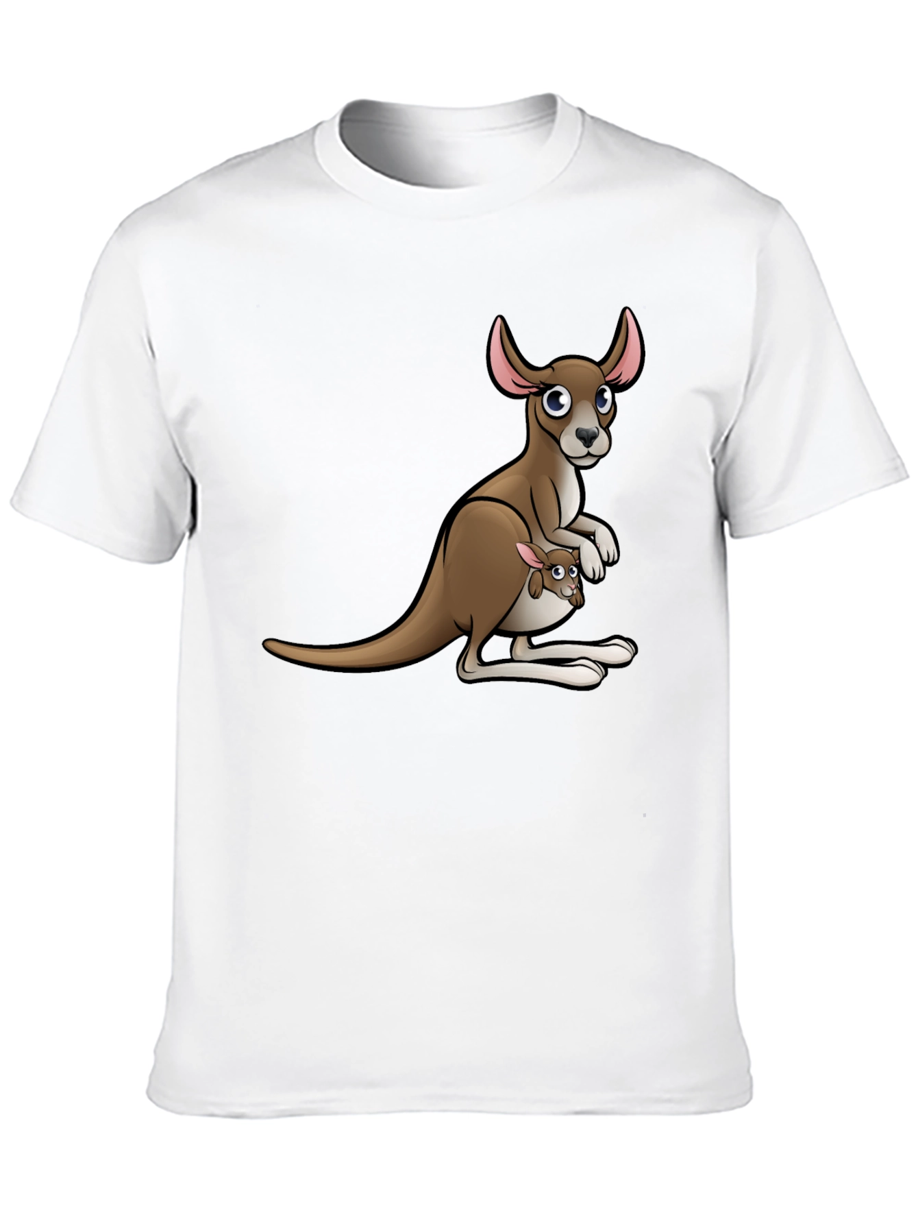 Kangaroo Graphic T-Shirt - Cute Animal Design