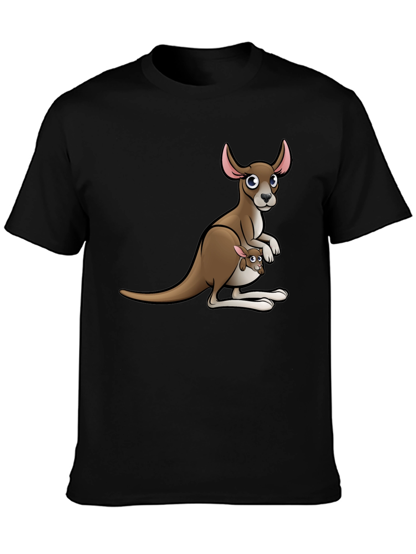 Kangaroo Graphic T-Shirt - Cute Animal Design