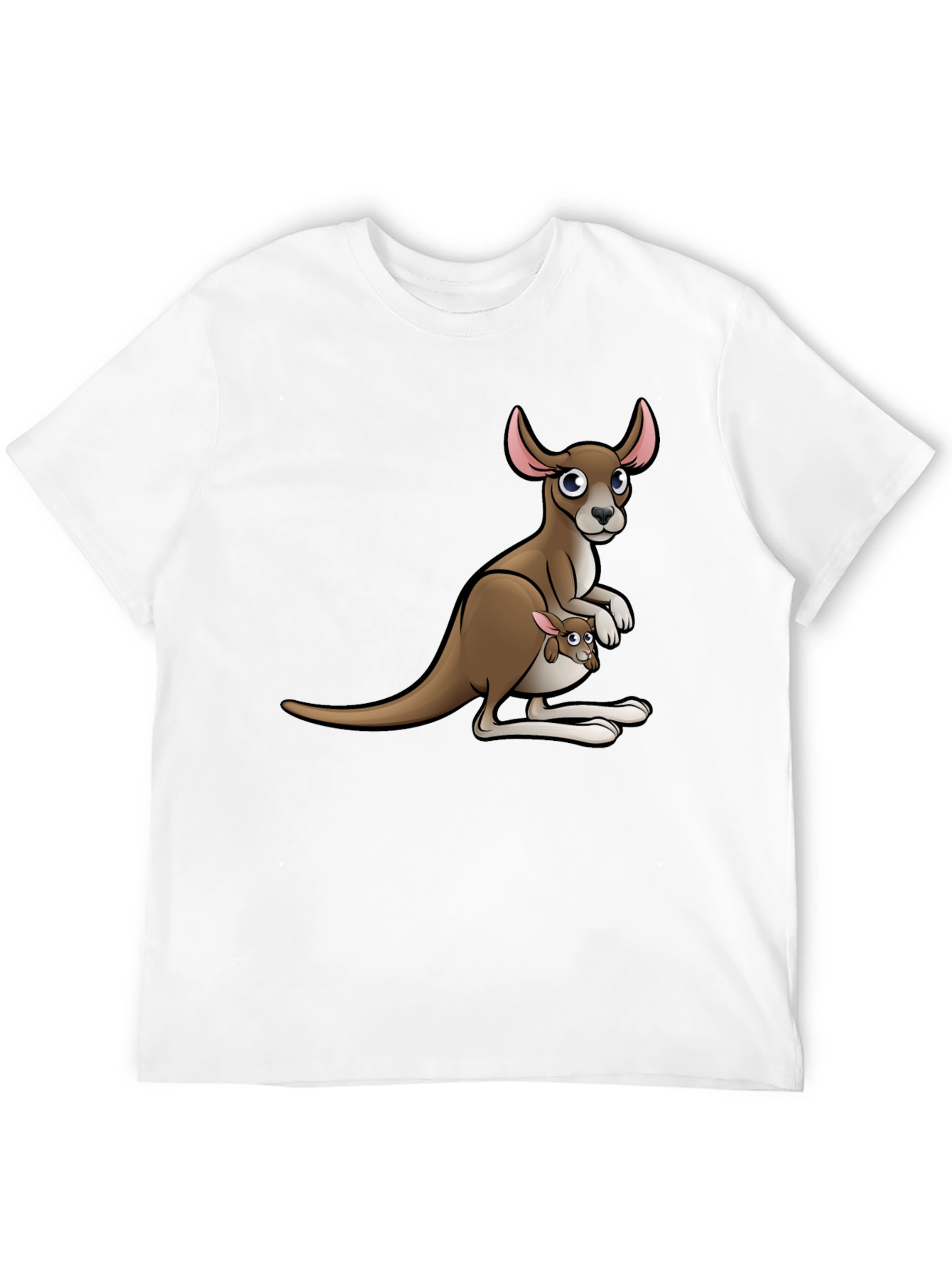 Kangaroo Graphic T-Shirt - Cute Animal Design