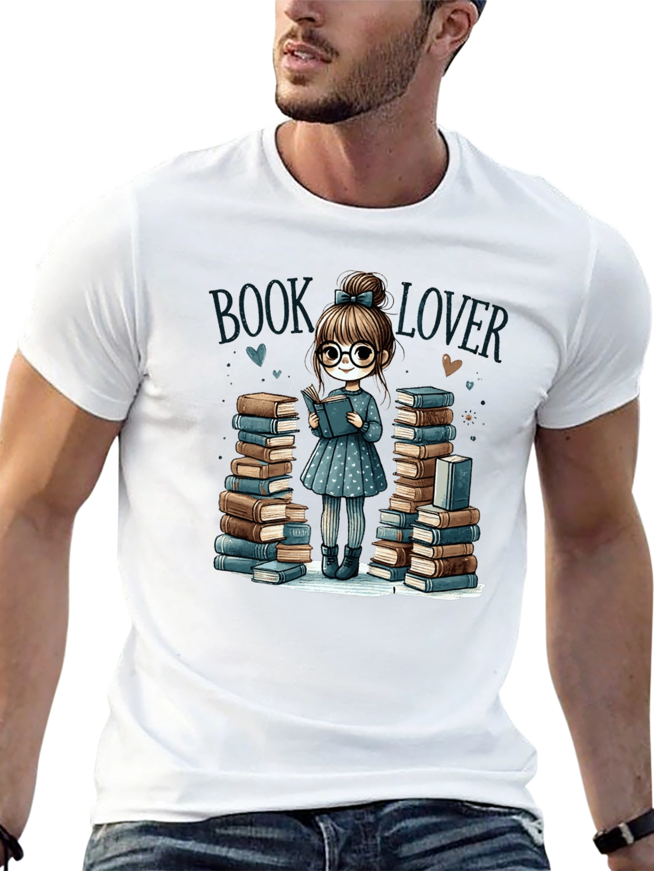 Book Lover T-Shirt: Adorable Reader Design