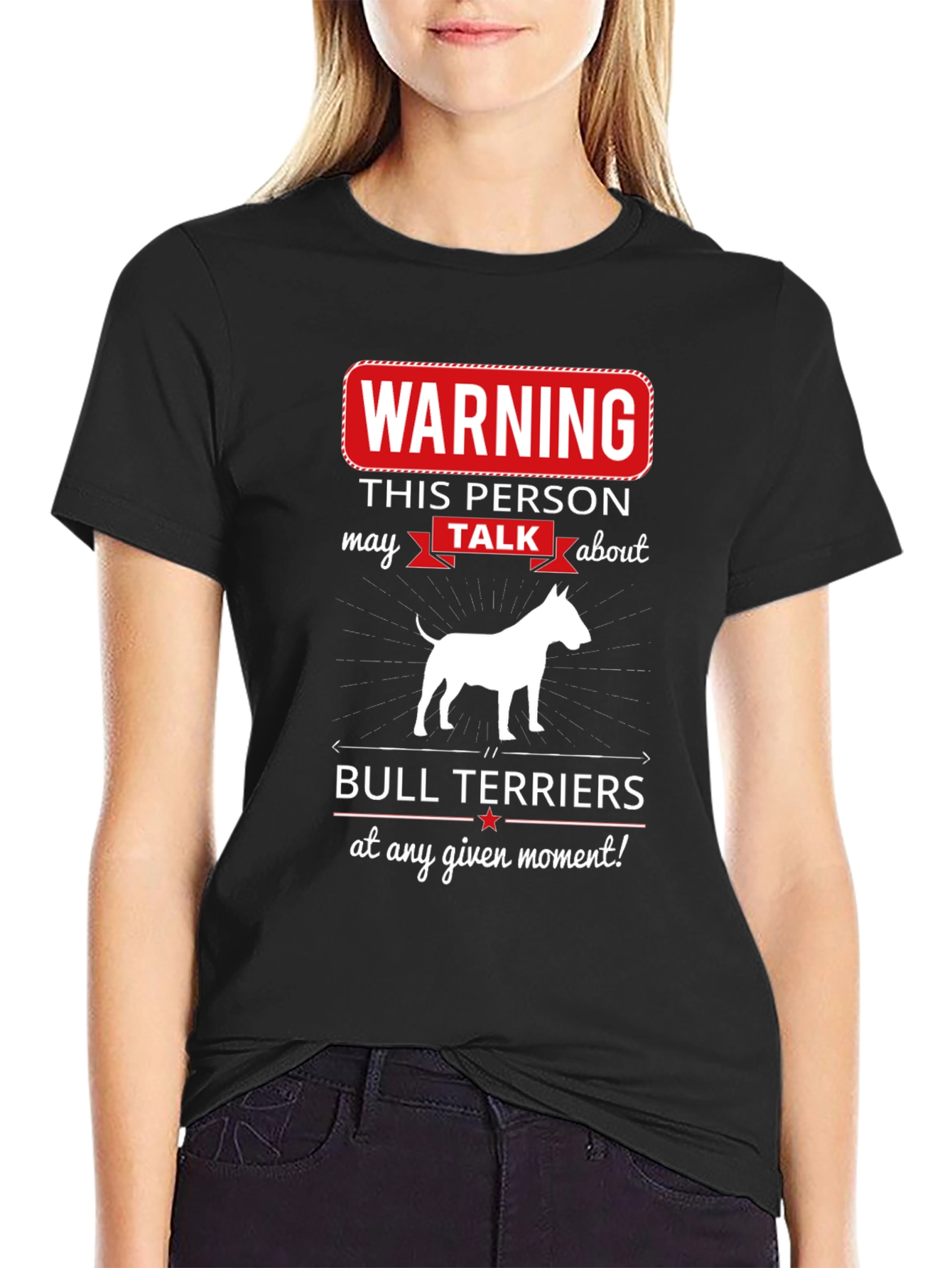 Bull Terrier Fan T-Shirt - Warning Graphic Tee
