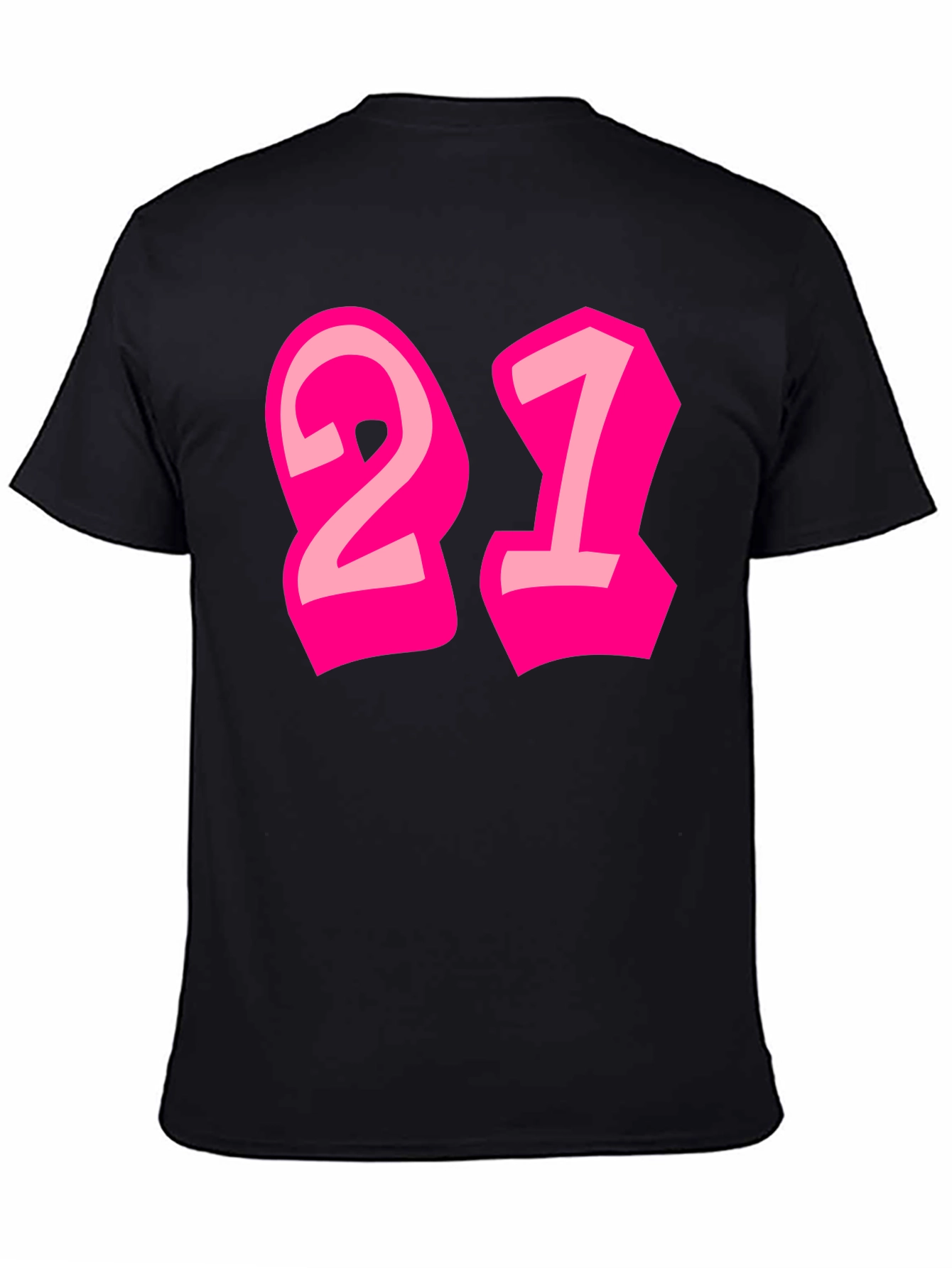 Bold 21 Graphic Tee - Black Cotton Blend