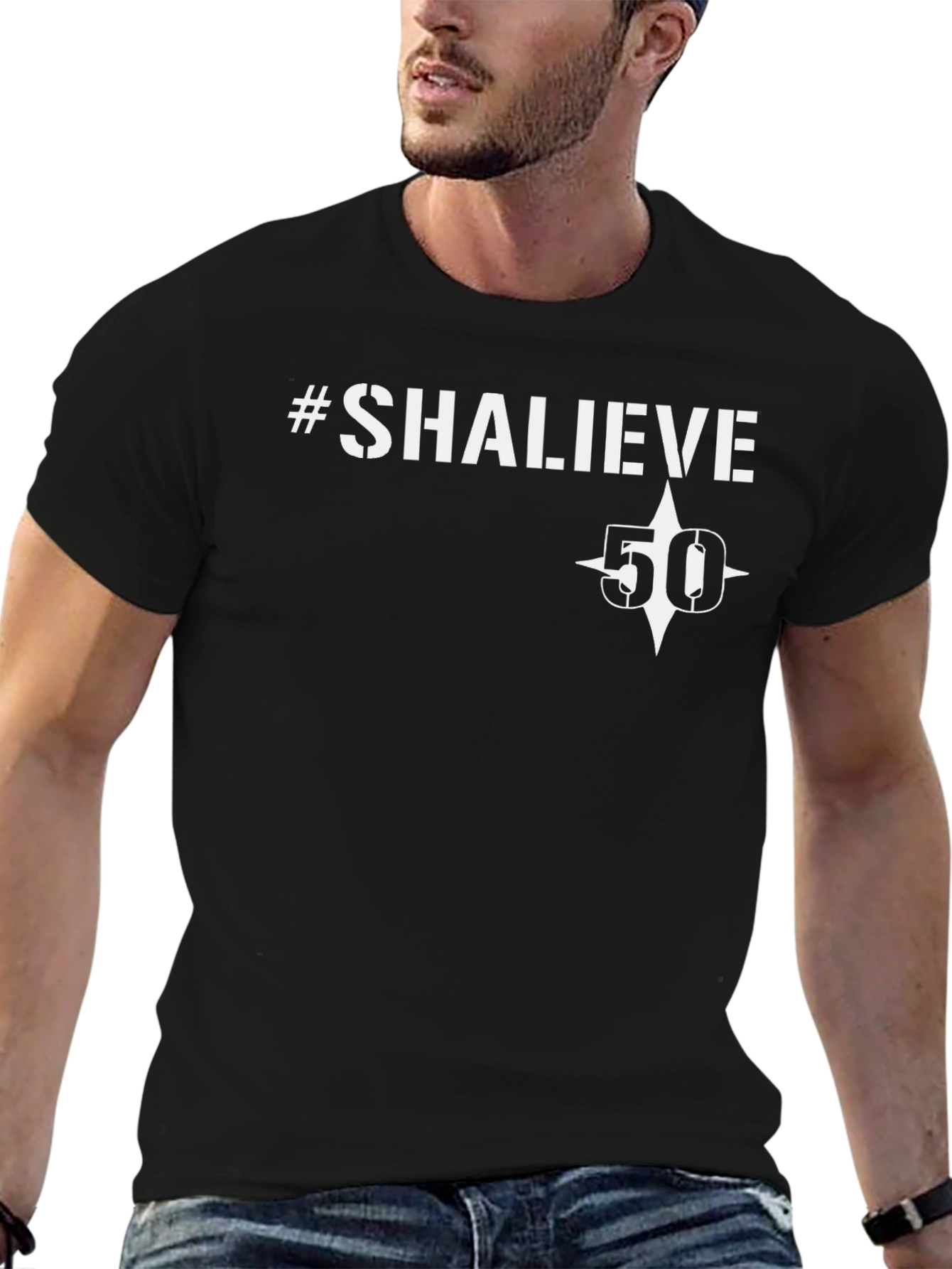 SHALIEVE 50th Birthday Black T-Shirt