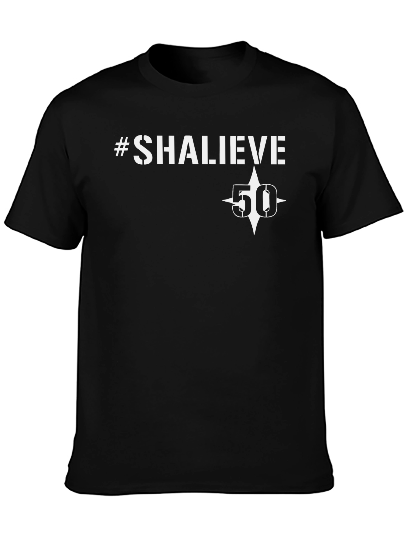 SHALIEVE 50th Birthday Black T-Shirt
