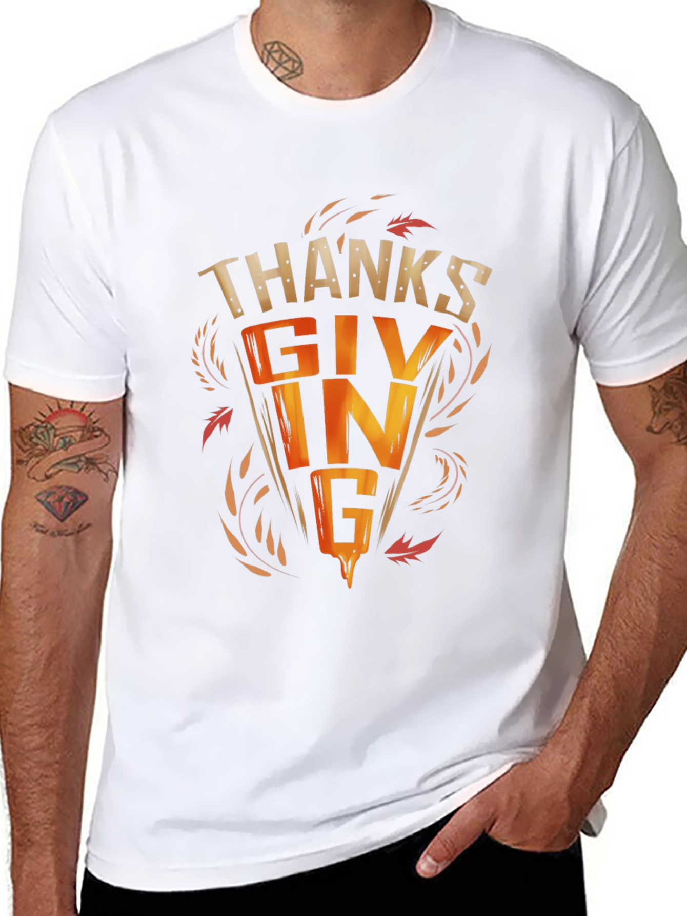 Thanksgiving Graphic Tee - Festive Fall Apparel