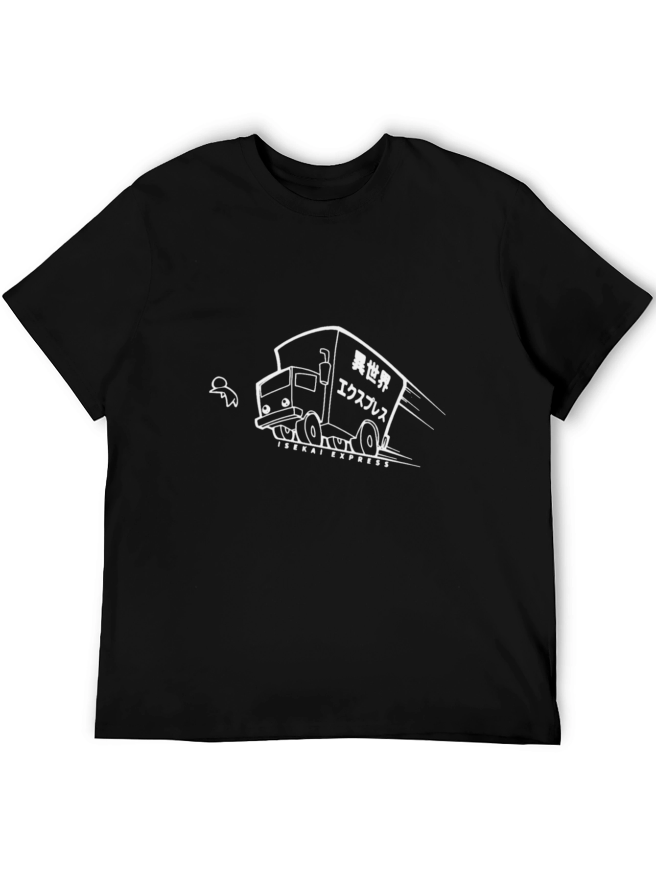 Isekai Express Black Graphic Tee - Anime Truck