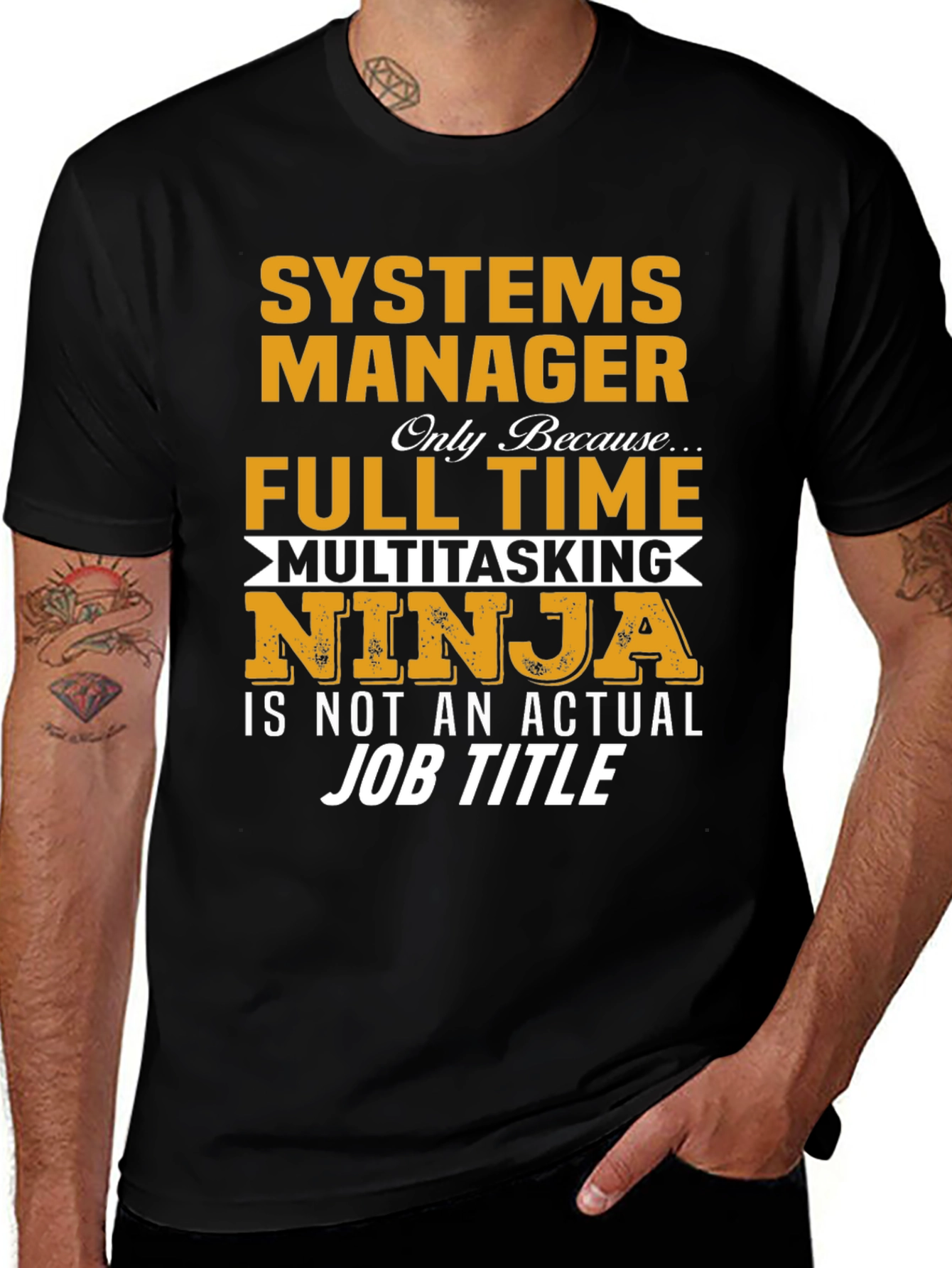 Systems Manager T-Shirt - Multitasking Ninja Job Title